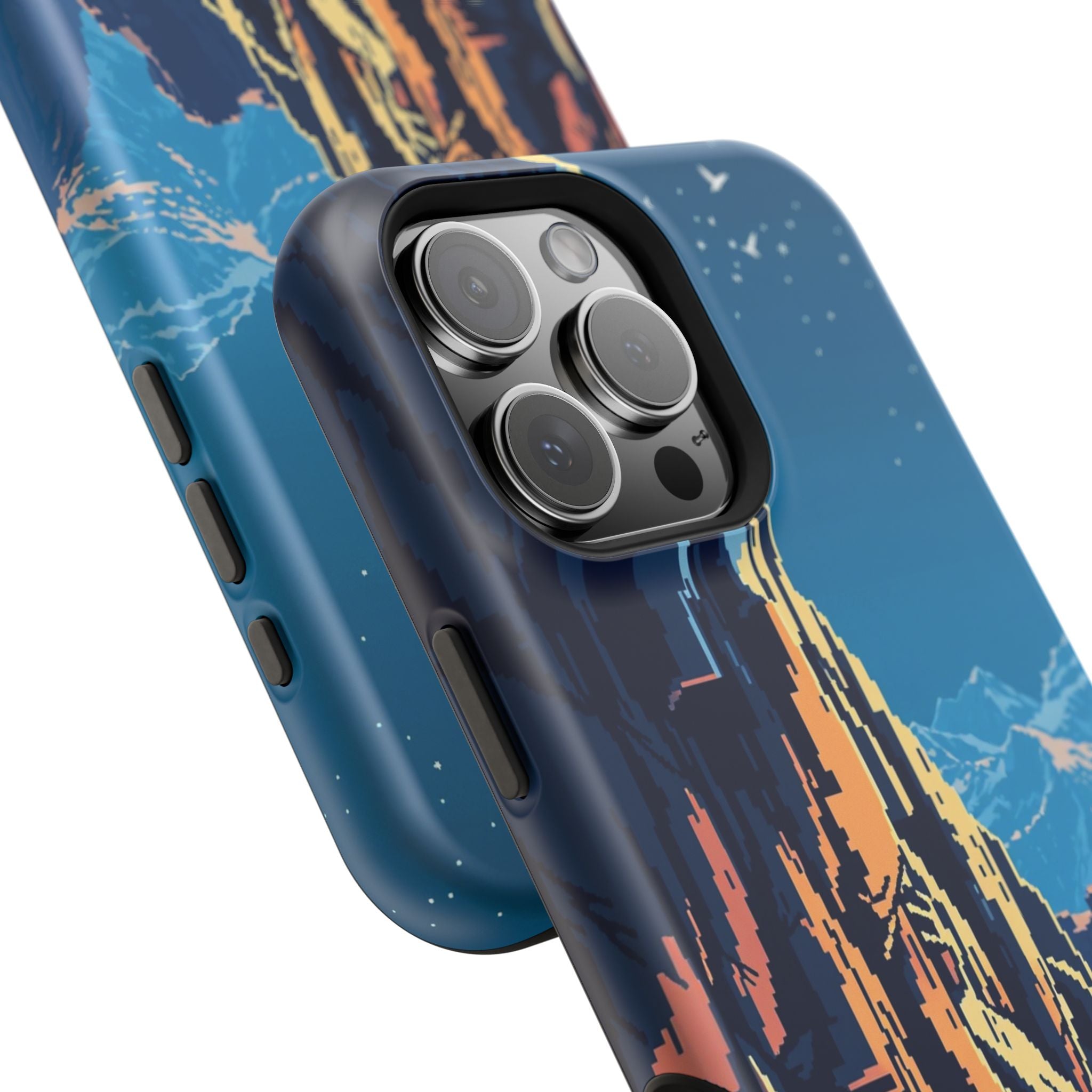 iPhone Midnight Blue And Silver Canyon Wall Slim iPhone Everyday · iPhone Case
