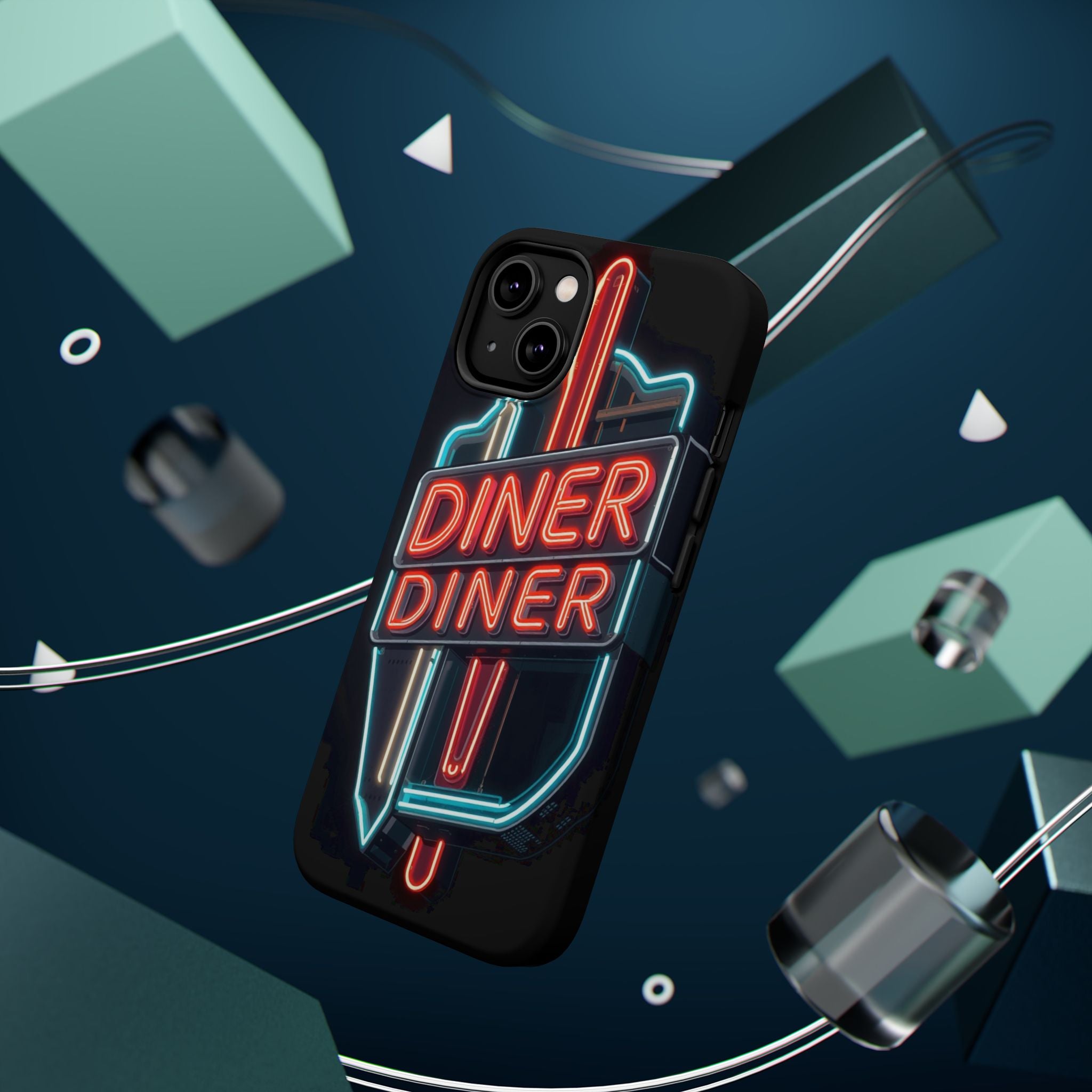 iPhone Neon Diner Sign Electric Art Slim Everyday Designer Case · iPhone Case