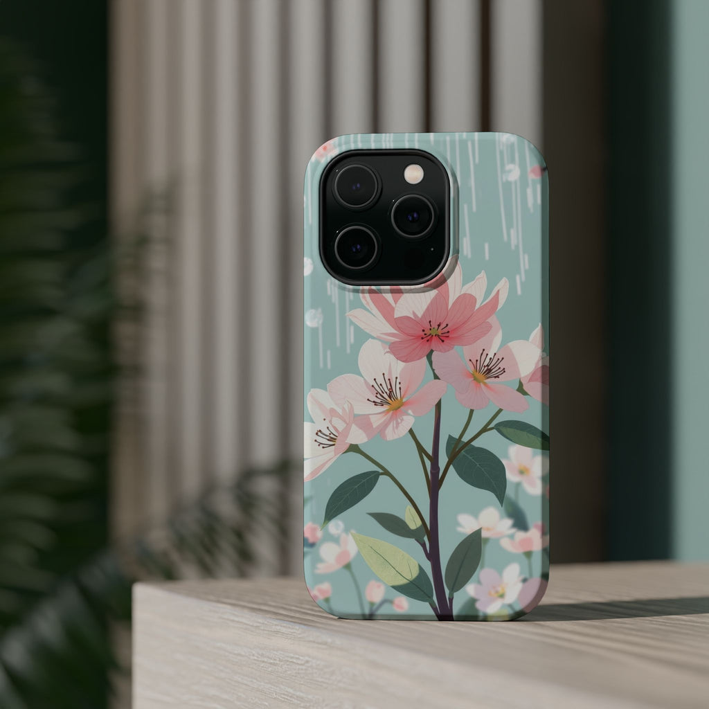 iPhone Mint And Blush Spring Shower Bloom Slim iPhone Everyday Designer · iPhone
