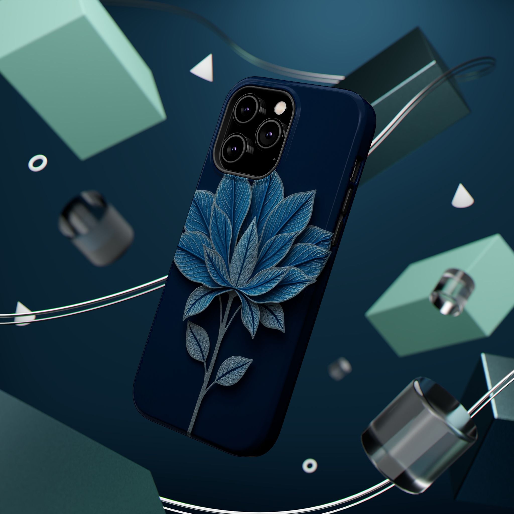 iPhone Night Bloomer Paper Cut Art Bold Modern Everyday Snap Case · iPhone Case