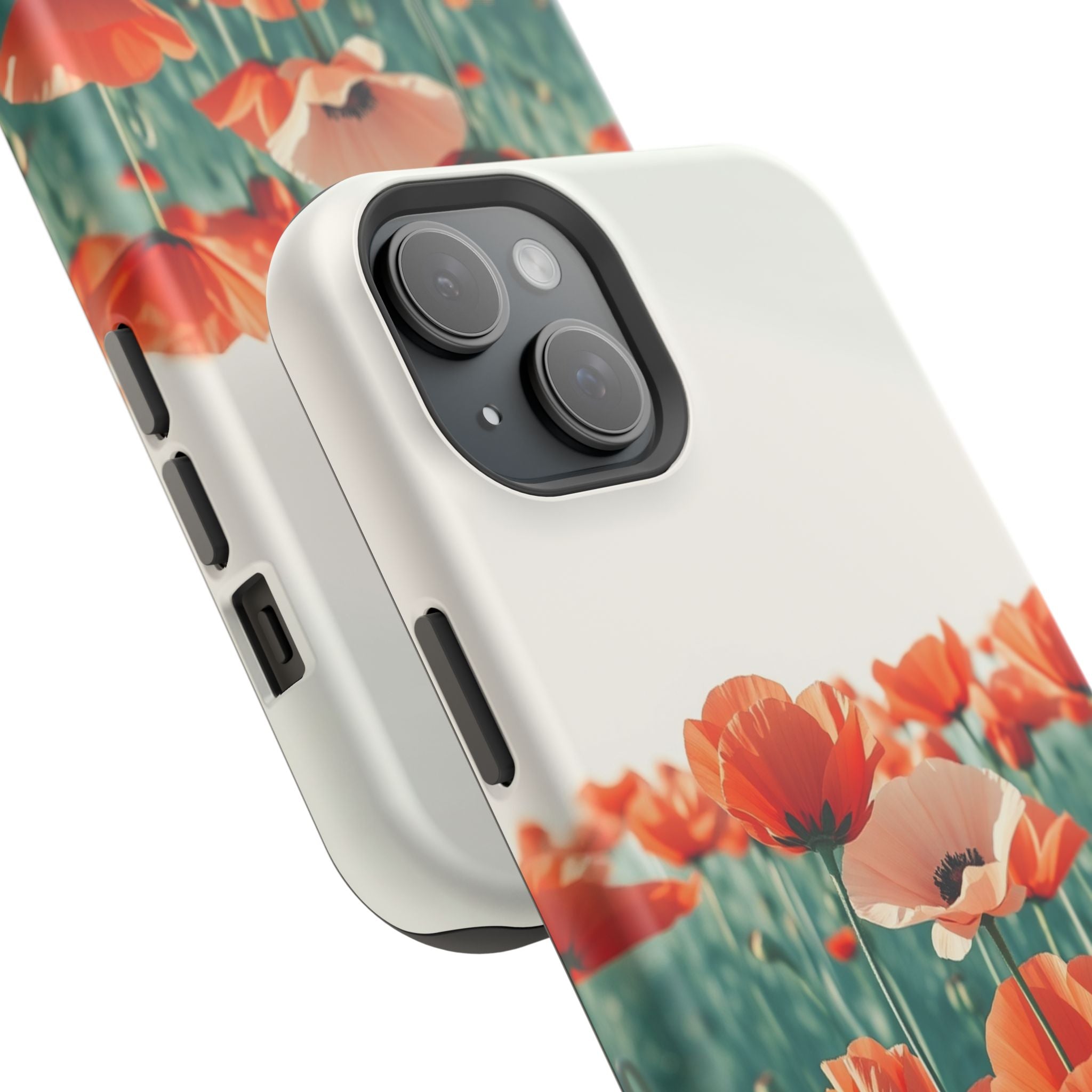 iPhone Mint And Blush Poppy Field 10 Slim Everyday Designer Case · iPhone Case