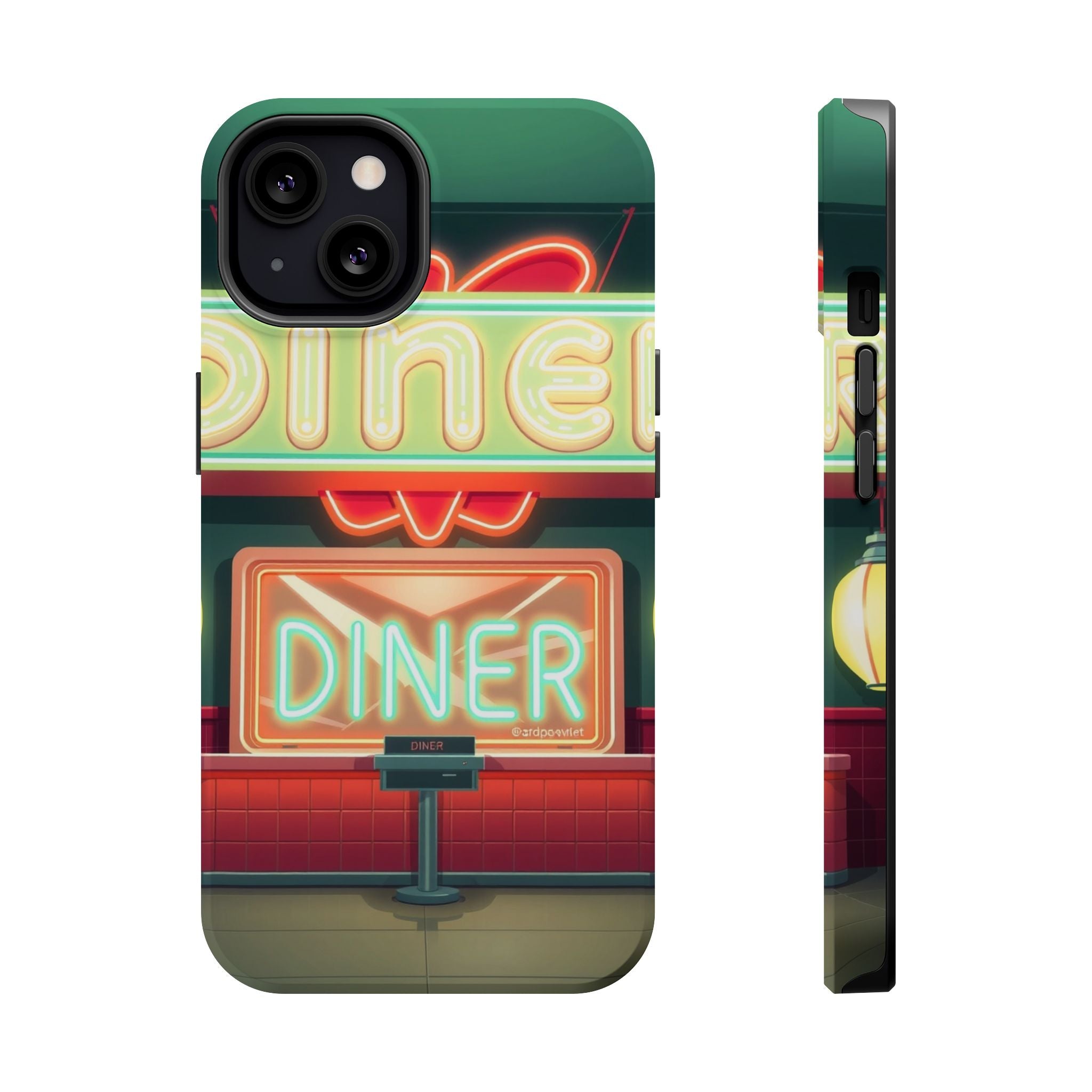 iPhone Neon Diner Sign Mystic Art Bold Modern Everyday Snap Case · iPhone Case