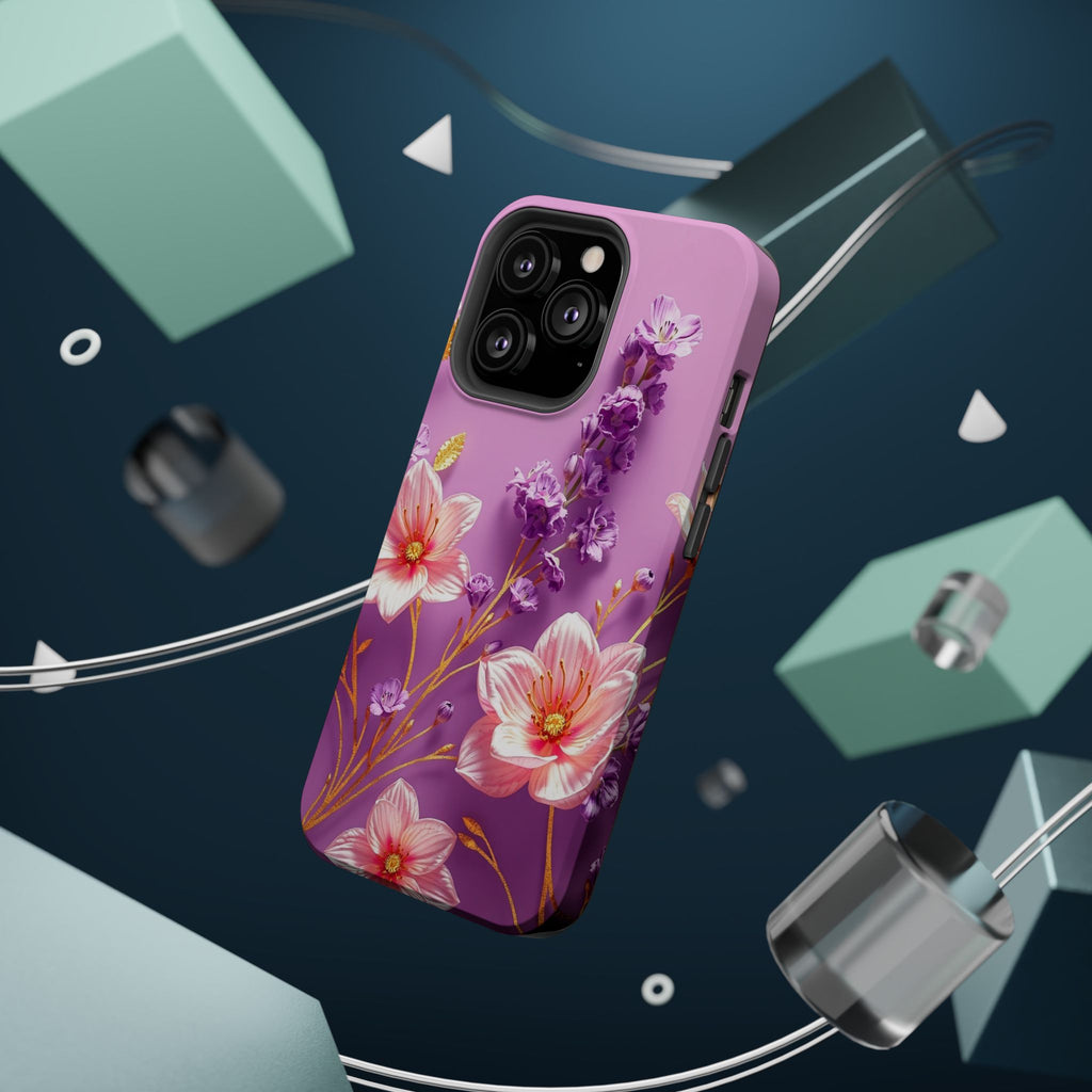 iPhone Radiant Floral Gold Foil Design Slim Everyday Designer Case · iPhone Case