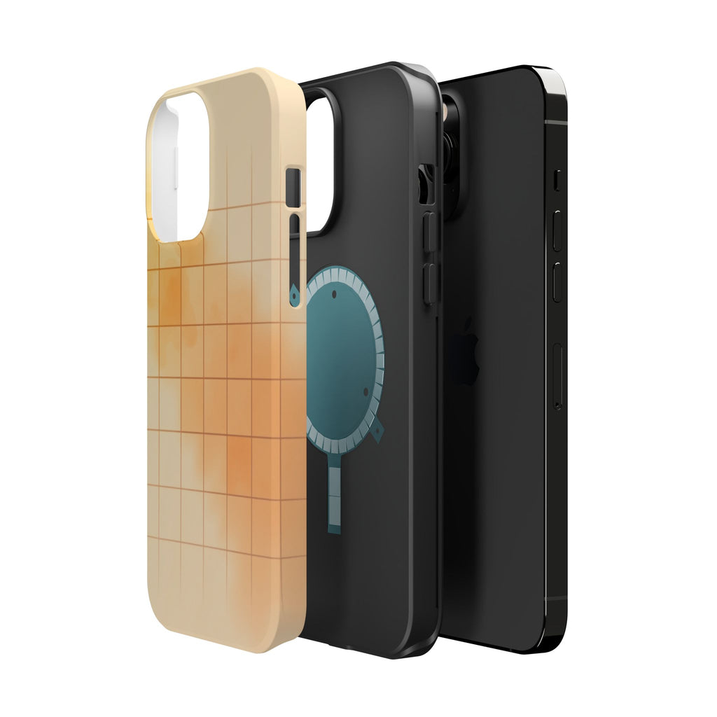 iPhone Op Art Grid Vibrant Watercolor Slim Everyday Designer Case · iPhone Case