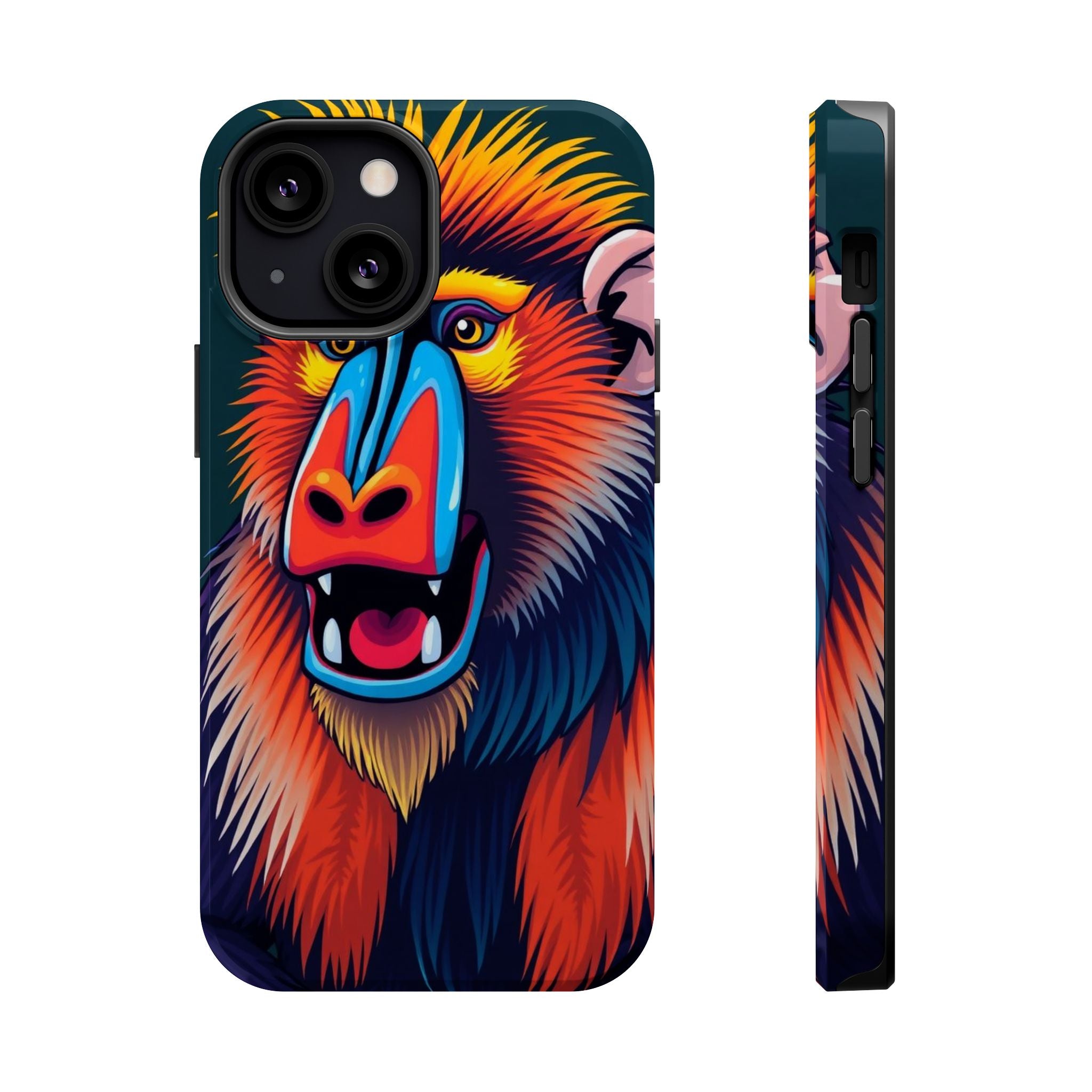 iPhone Mandrill Colorful Face Kids Fun iPhone Phone Case Gift Slim · iPhone Case