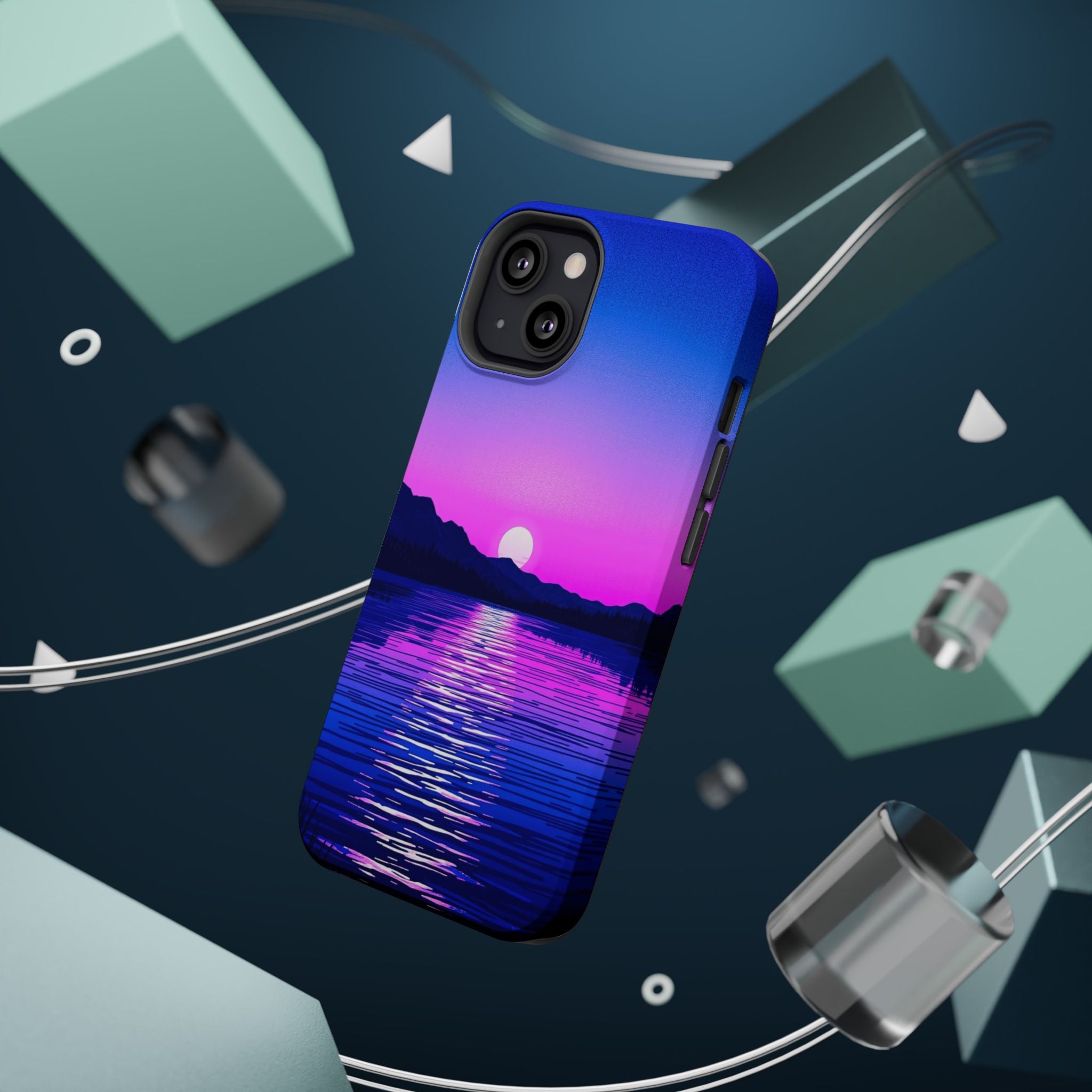 iPhone Indigo And Violet Lake at Twilight Slim iPhone Everyday Designer · iPhone