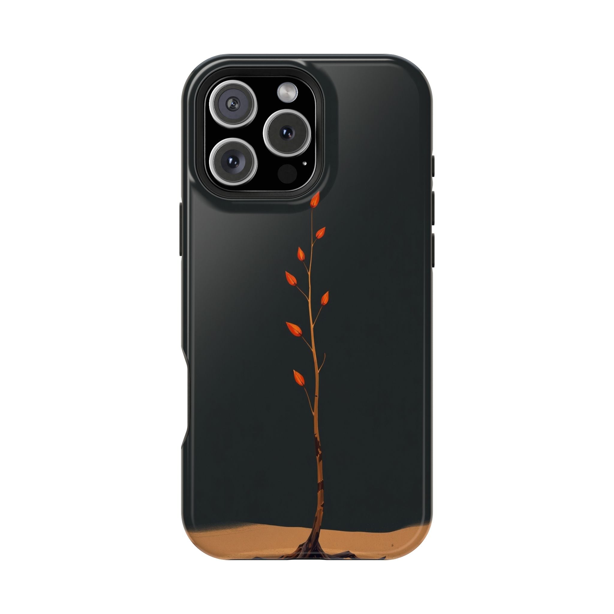 iPhone Burnt Orange And Sand Minimalist Stem Slim iPhone Everyday · iPhone Case