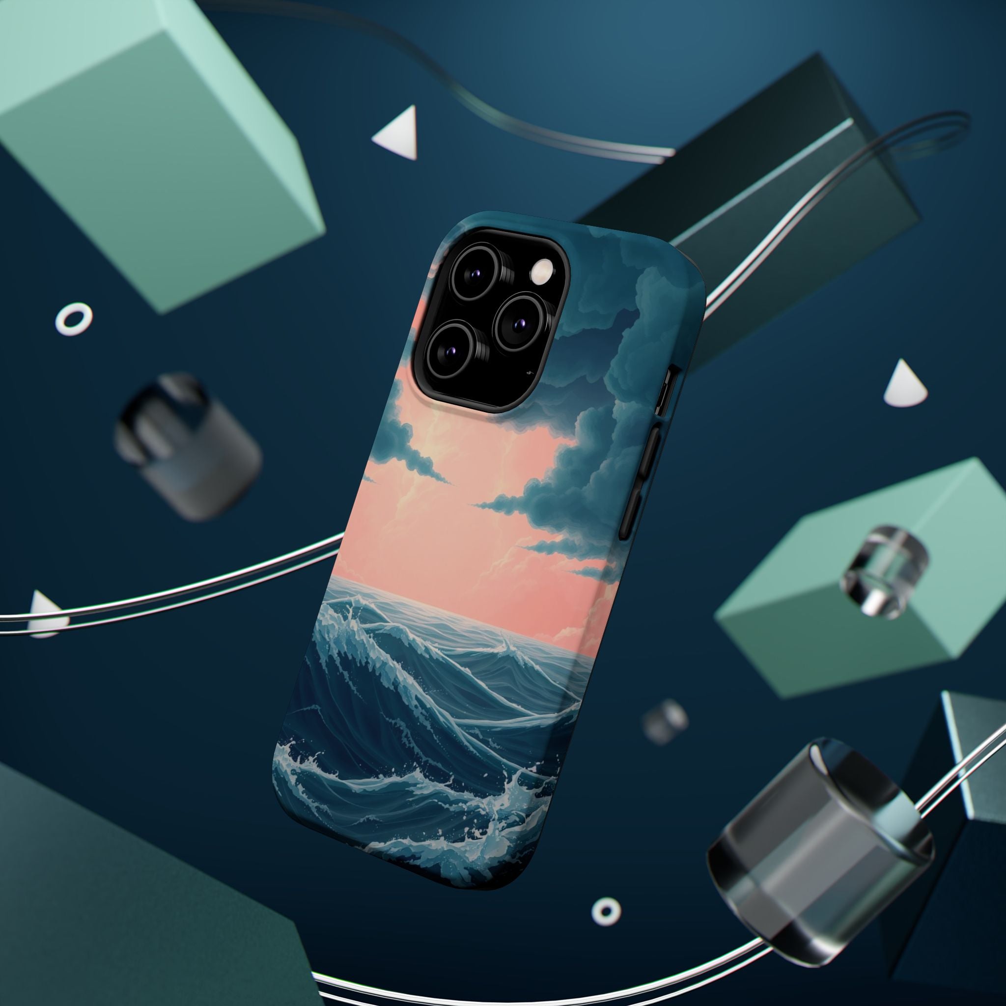 iPhone Storm at Sea 3D Digital Slim Everyday Designer Case · iPhone Case