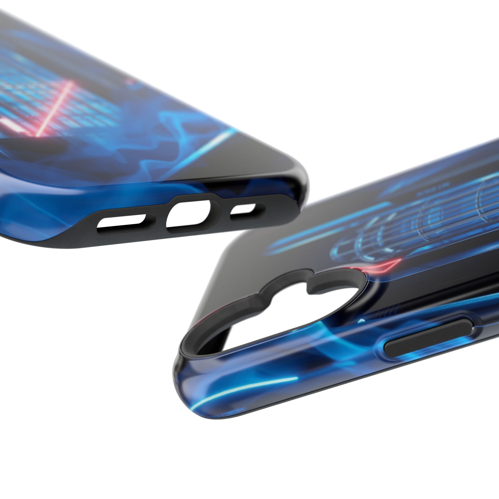 iPhone Midnight Blue And Silver Bauhaus Composition Slim Snap Case · iPhone Case