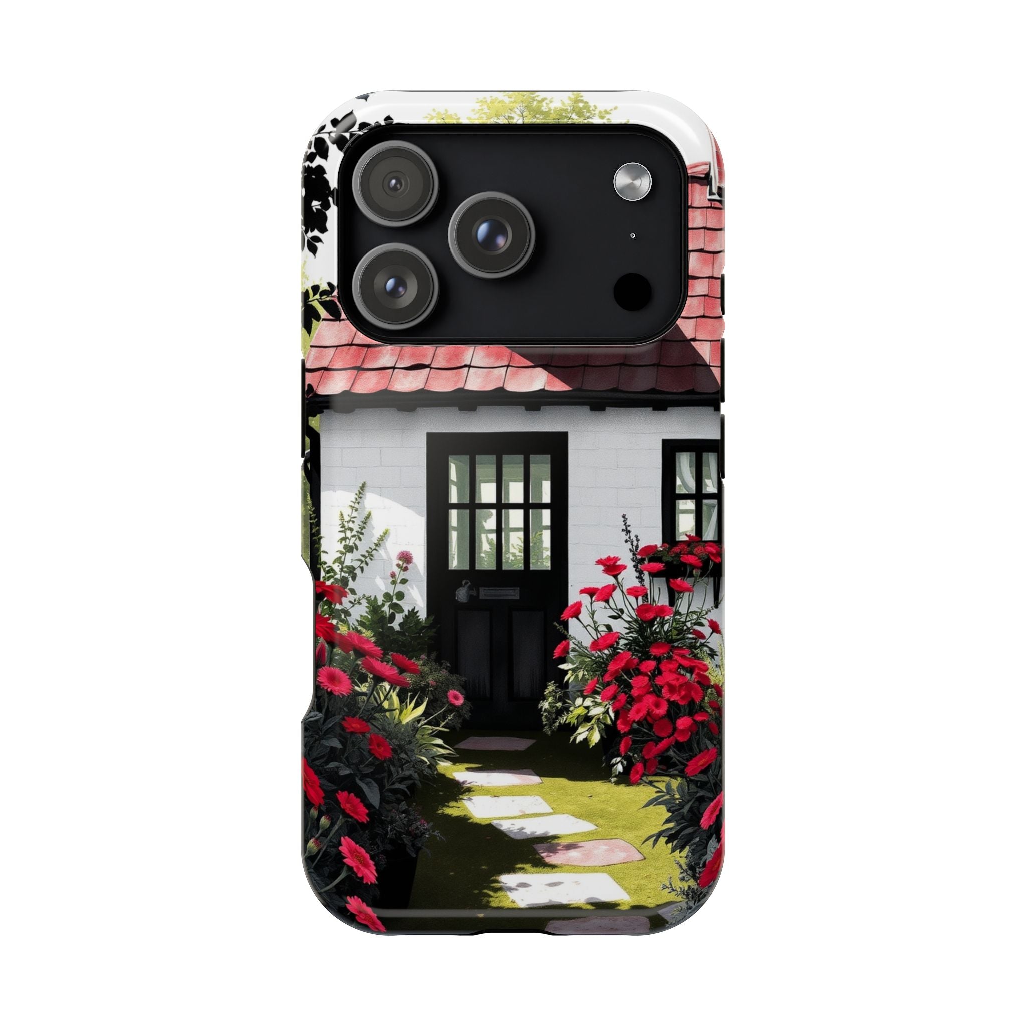 iPhone Cottage Garden Vibrant Watercolor Slim Snap Case · iPhone Case