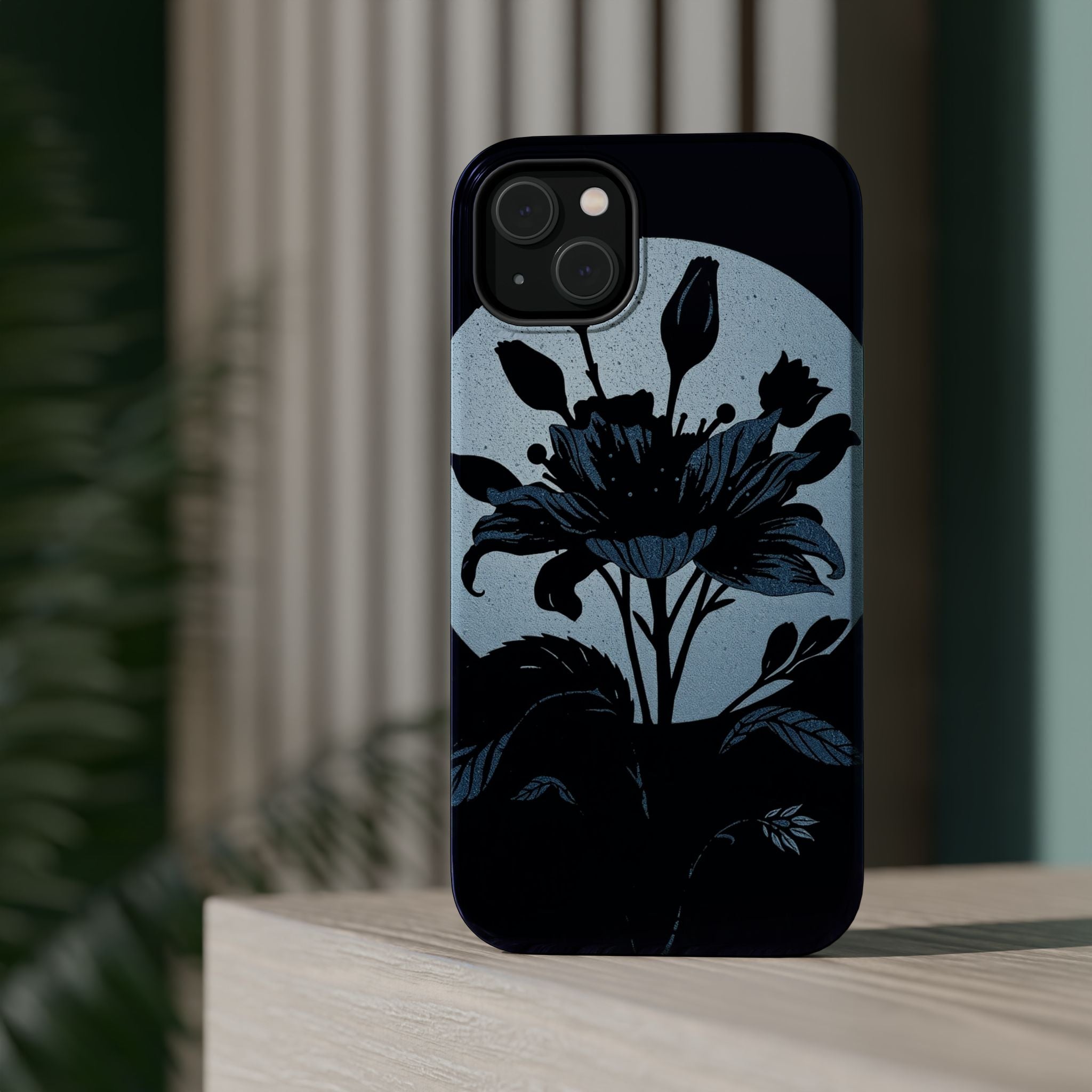 iPhone Radiant Floral Silhouette Design Slim Everyday Designer Case · iPhone Cas