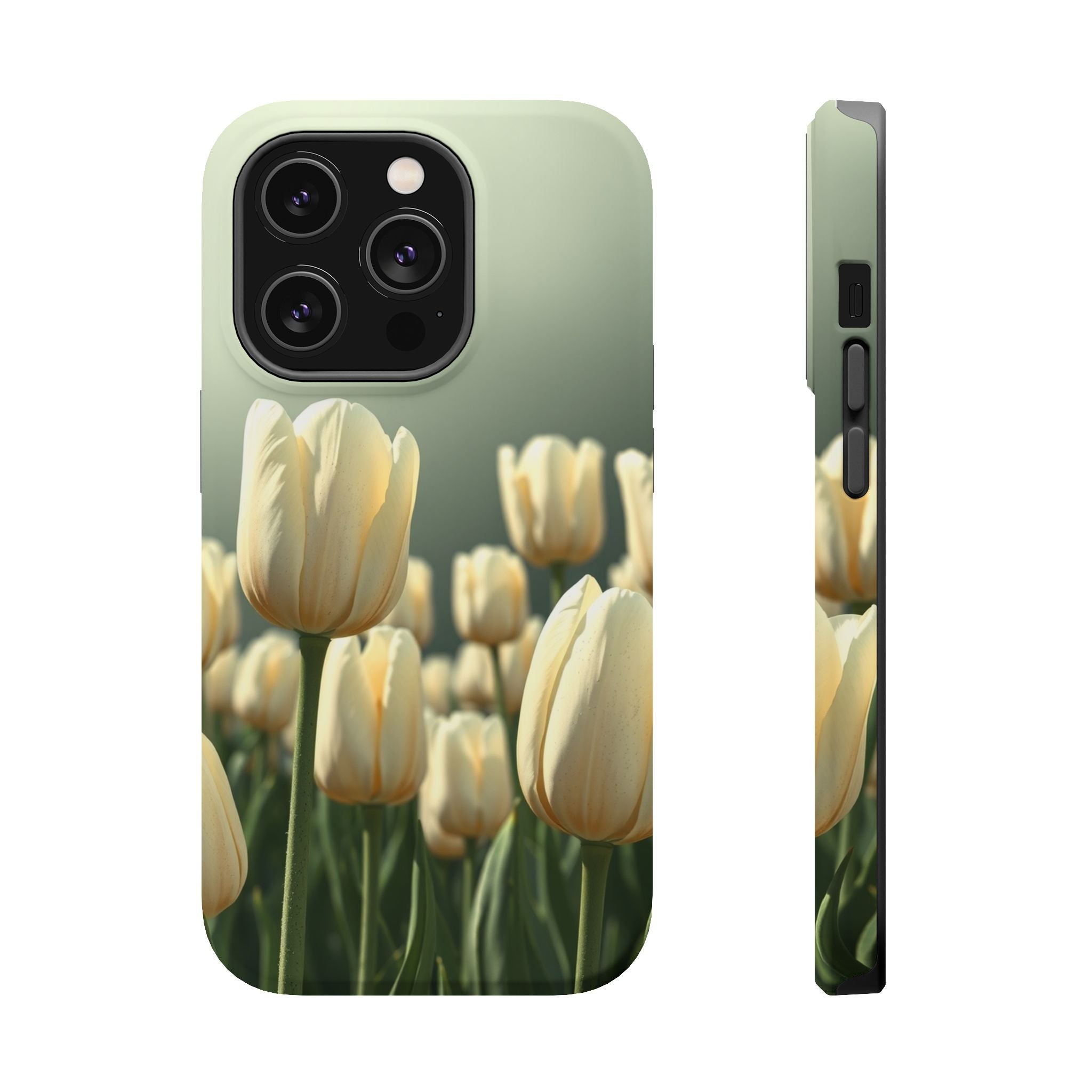 iPhone Tulip Row Serene Design Slim Everyday Designer Case · iPhone Case