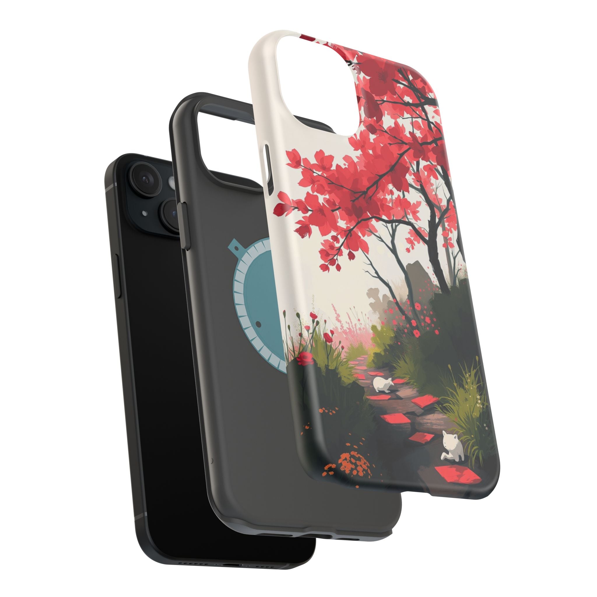 iPhone Blossom Trail Oil Painting Impressionist Soft iPhone Finish · iPhone Case