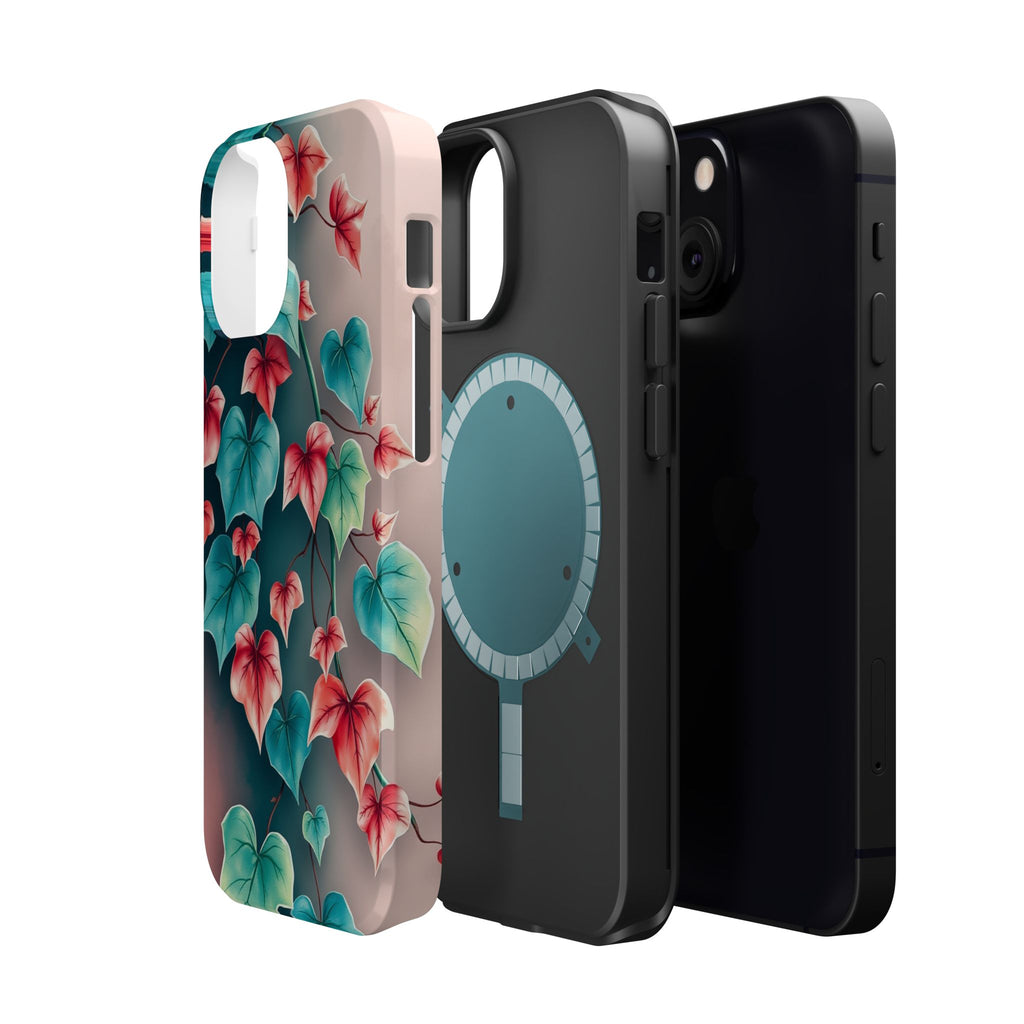 iPhone Art Nouveau Vine Teal And Coral Slim Snap Case · iPhone Case