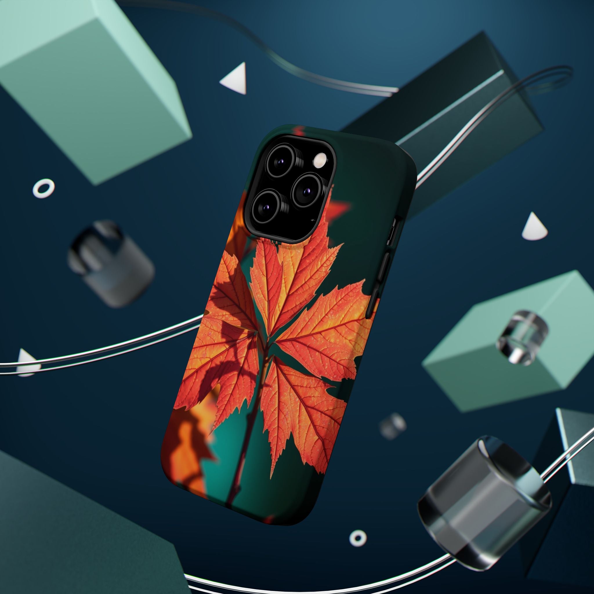 iPhone Autumn Maple Electric Art 15 Slim Everyday Designer Case · iPhone Case
