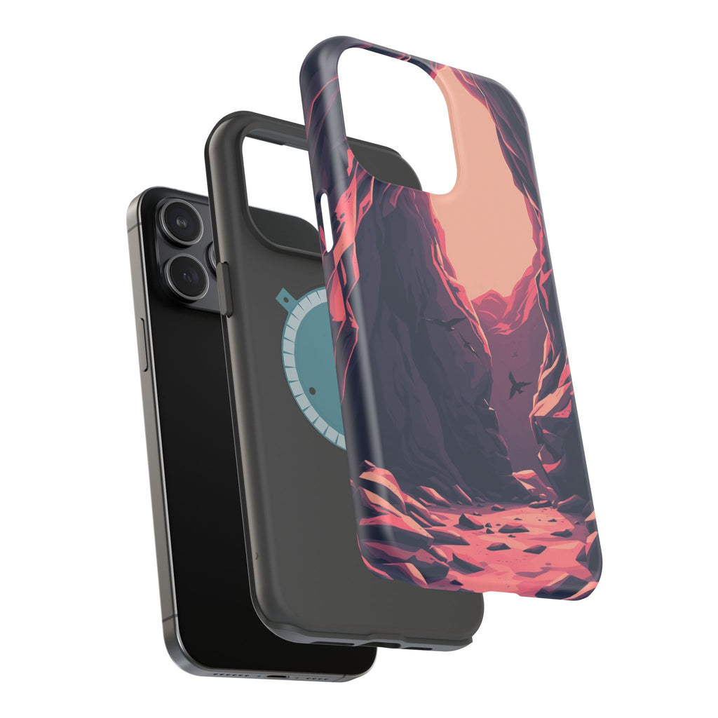 iPhone Rose Pink And Cream Dark Crystal Cave Slim Everyday Designer Case · iPhon
