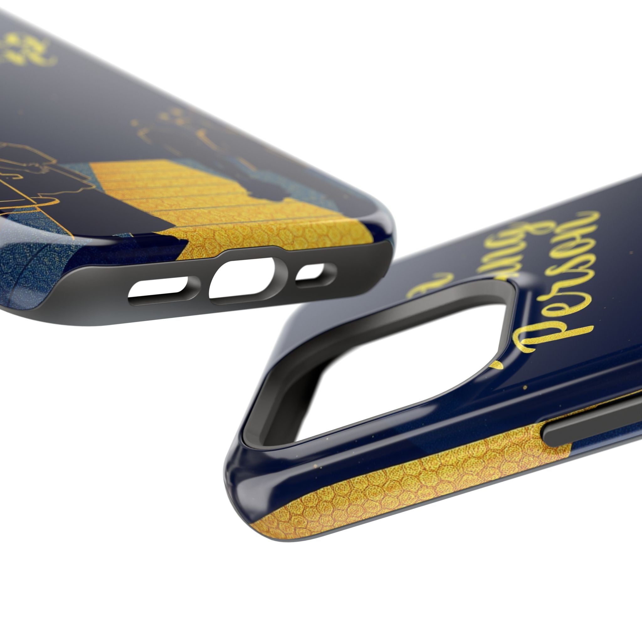 iPhone Midnight Blue And Silver Not a Morning Person Slim Snap Case · iPhone Cas