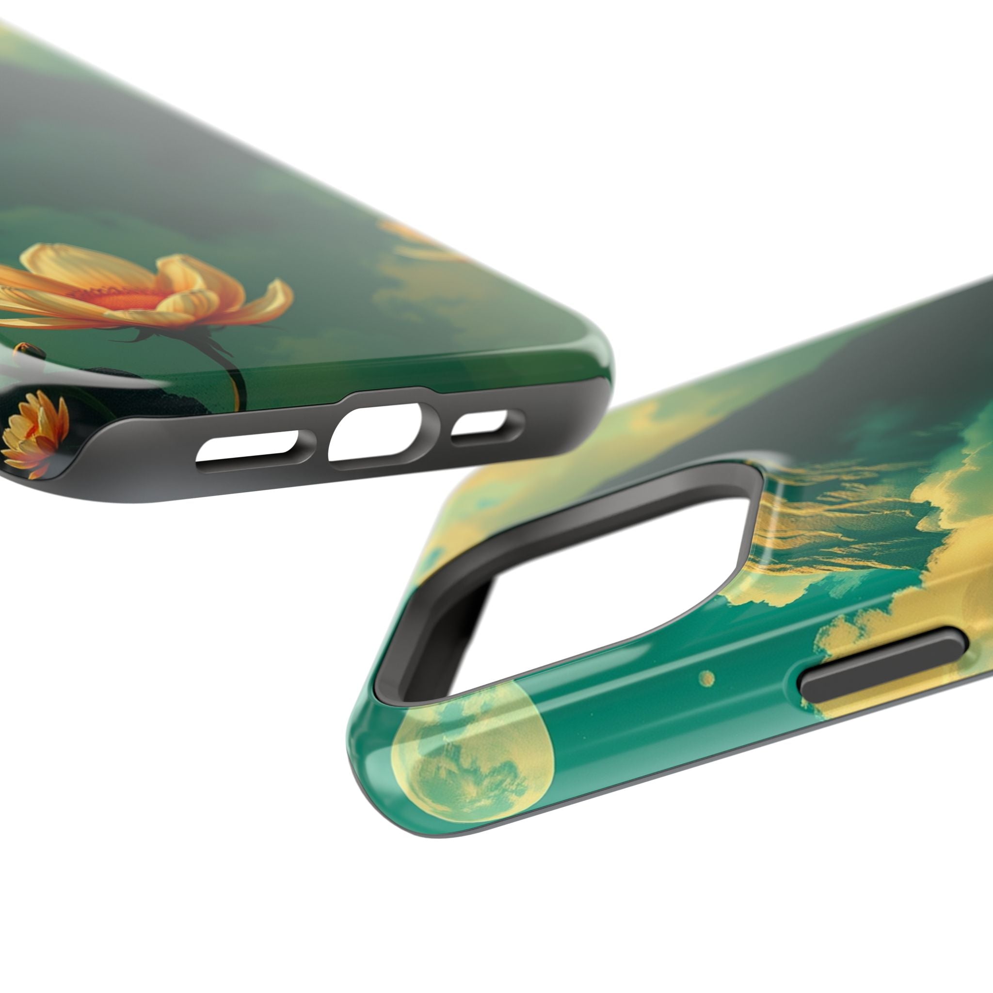 iPhone Emerald Green And Gold Night Bloomer Slim iPhone Everyday · iPhone Case