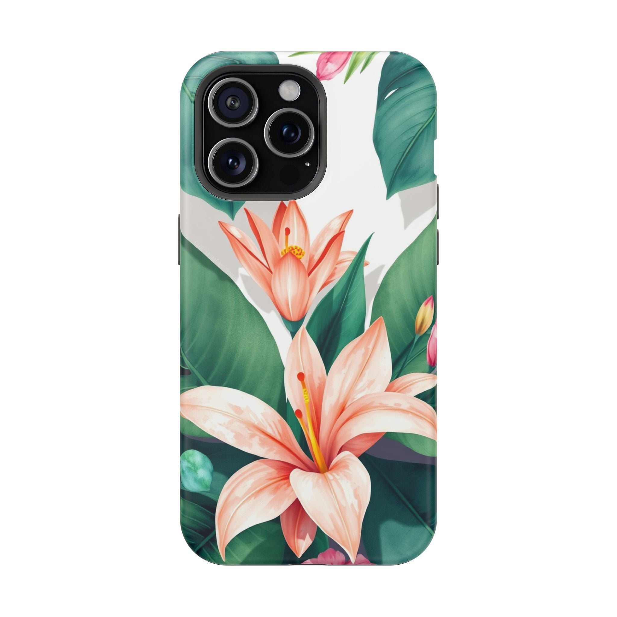 iPhone Tropical Bloom Sage And Ivory Slim Snap Case Gal · iPhone Case
