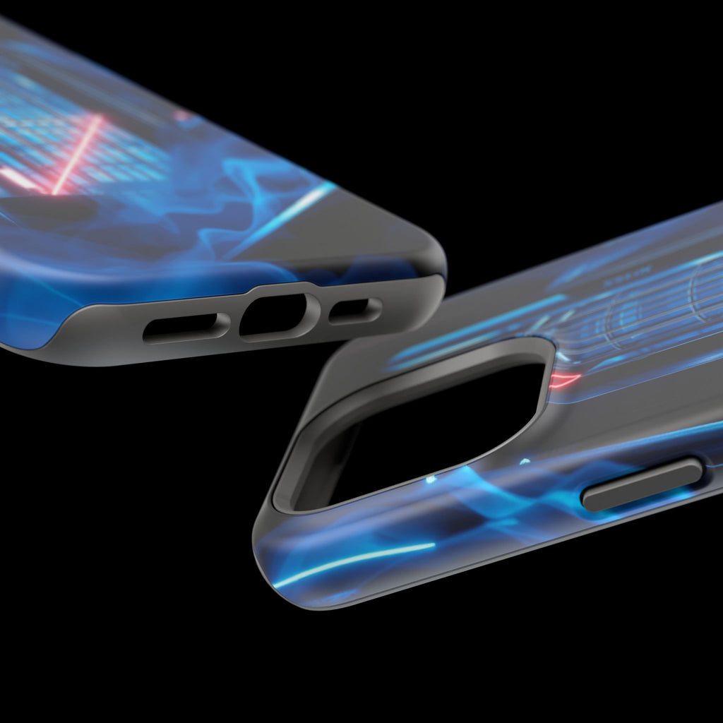iPhone Midnight Blue And Silver Bauhaus Composition Slim Snap Case · iPhone Case