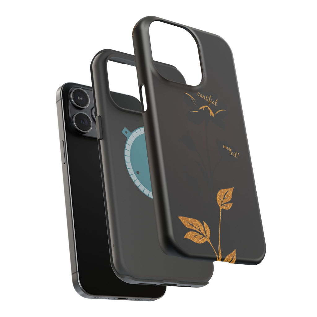 iPhone Earthy Floral Silhouette Design Slim Everyday Designer Case · iPhone Case