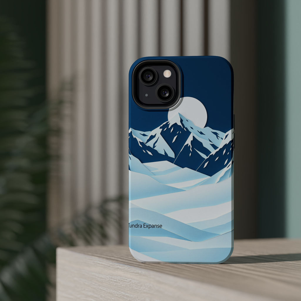 iPhone Midnight Blue And Silver Tundra Expanse Clean iPhone 12 Minimal · iPhone