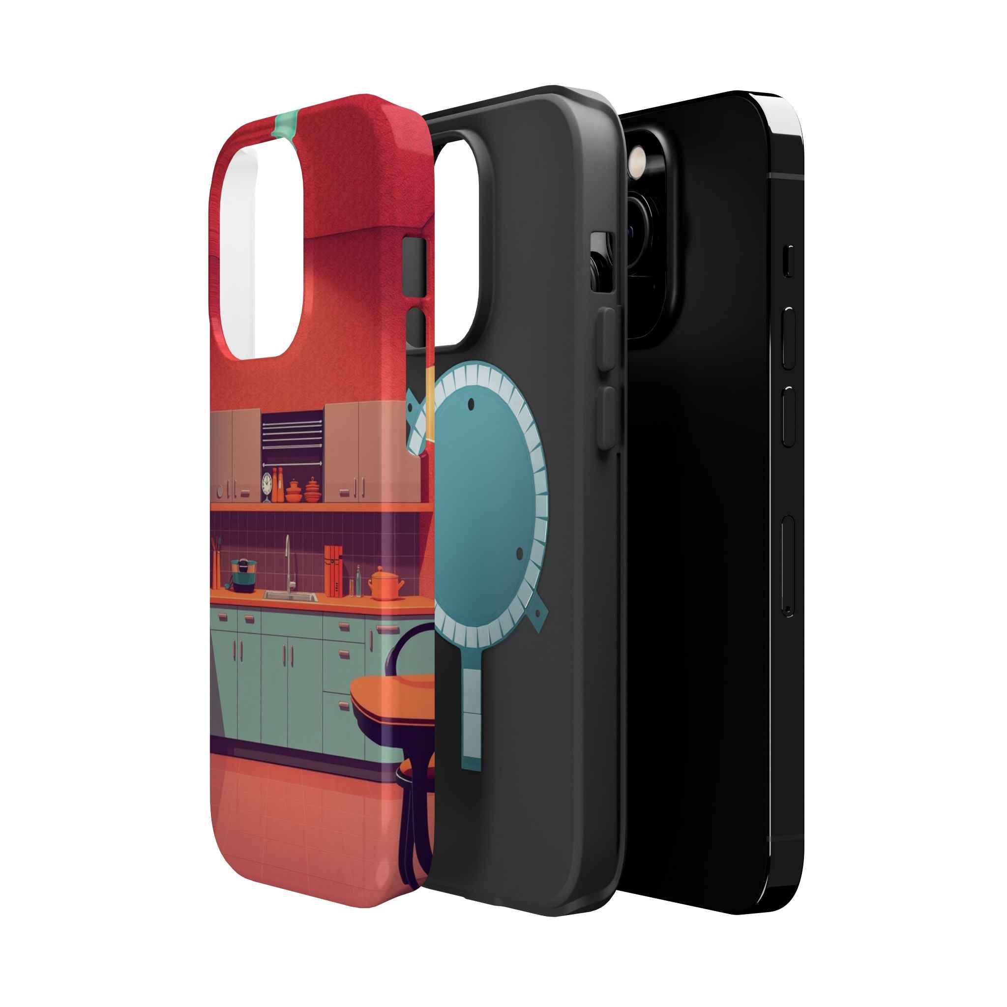 iPhone Earthy 1950s Kitchen Design Bold Modern Everyday Snap Case · iPhone Case