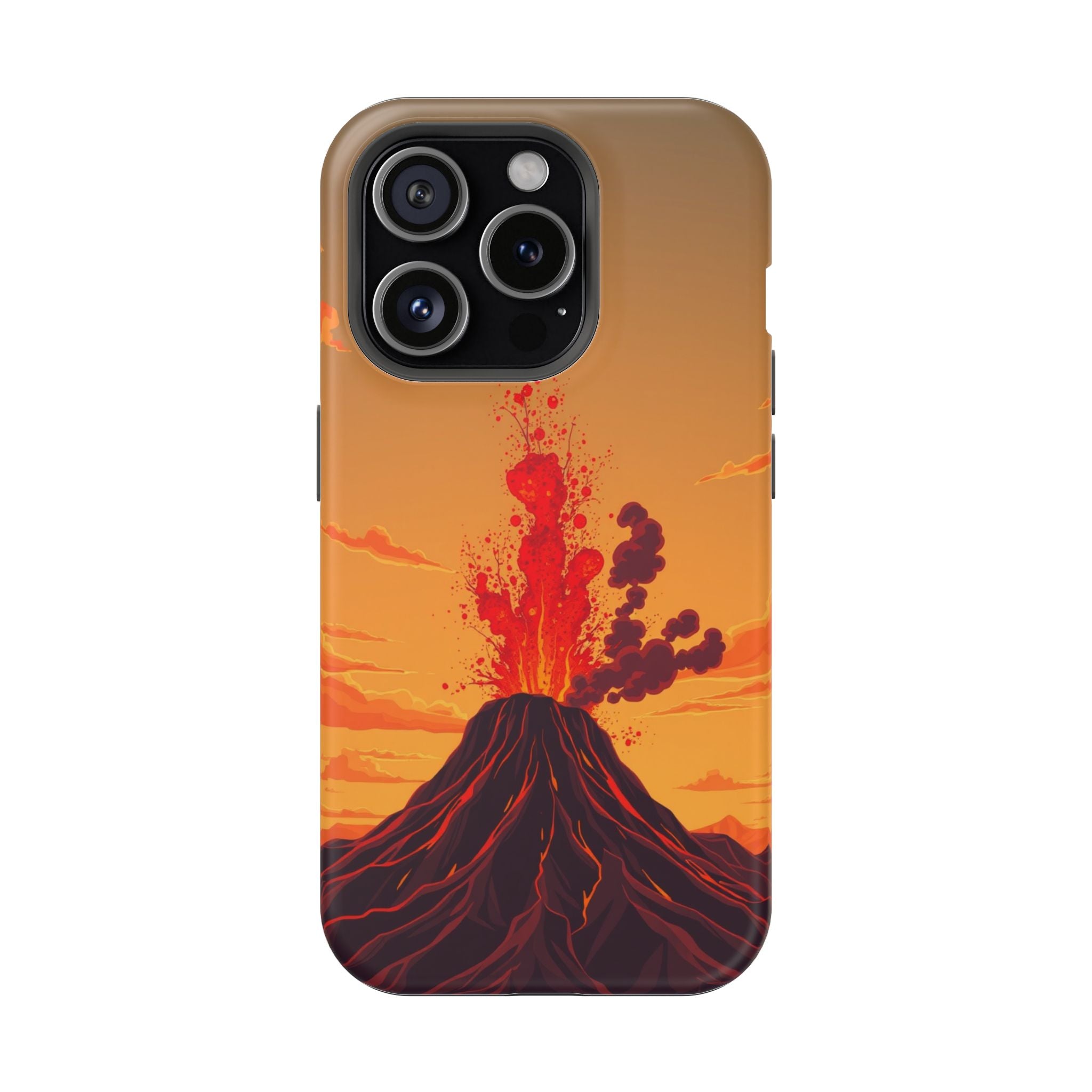 iPhone Sunset Amber And Peach Volcanic Eruption Soft iPhone Finish · iPhone Case