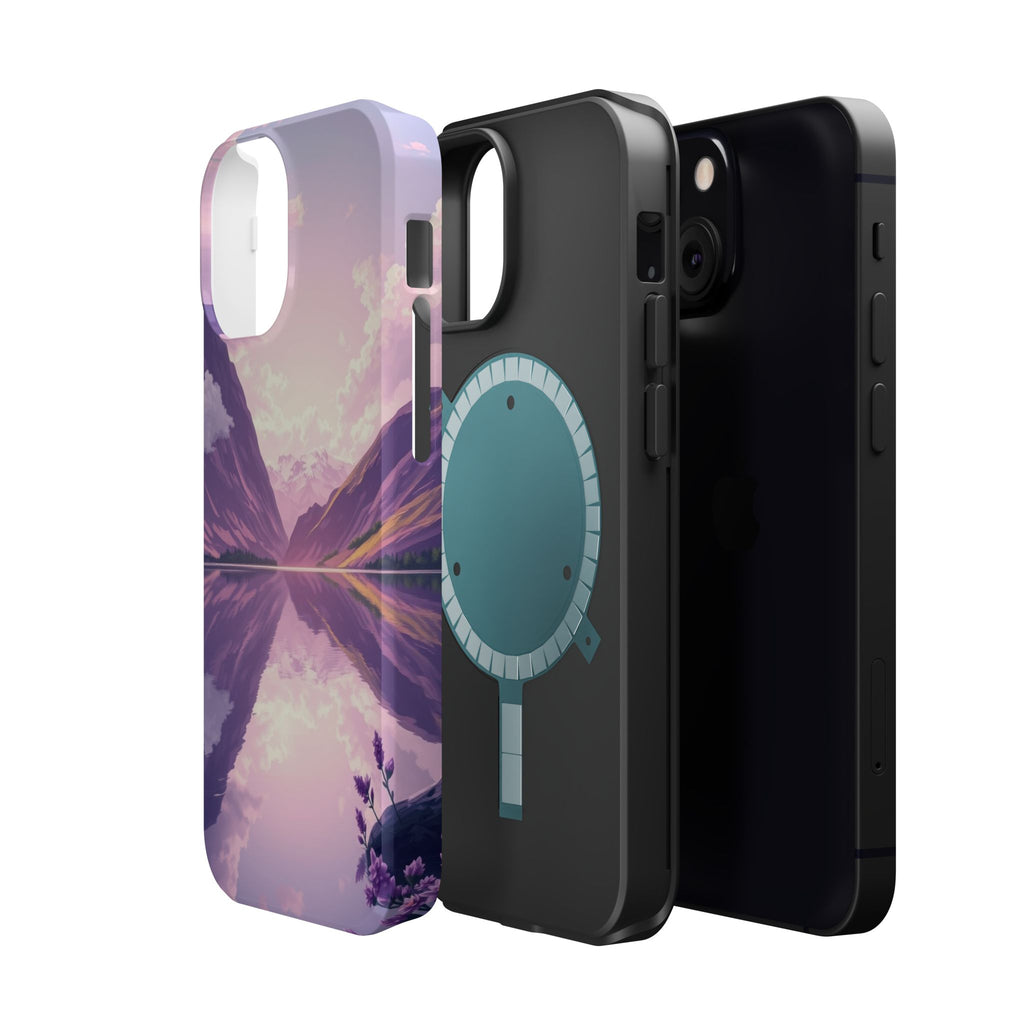 iPhone Lavender And Pearl Fjord Reflection Slim iPhone Everyday · iPhone Case
