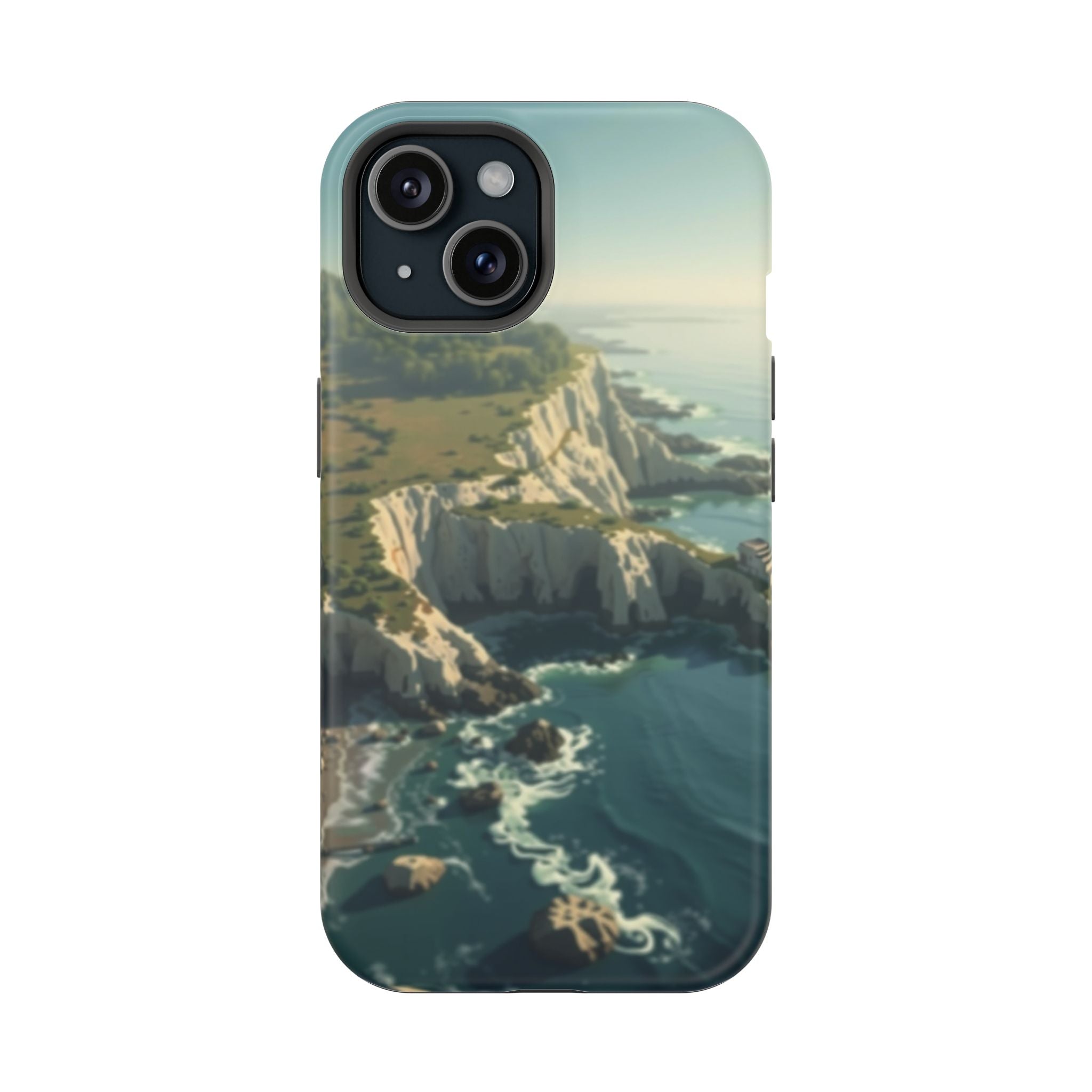 iPhone Shoreline Aerial Mystic Art Bold Modern Everyday Snap Case · iPhone Case