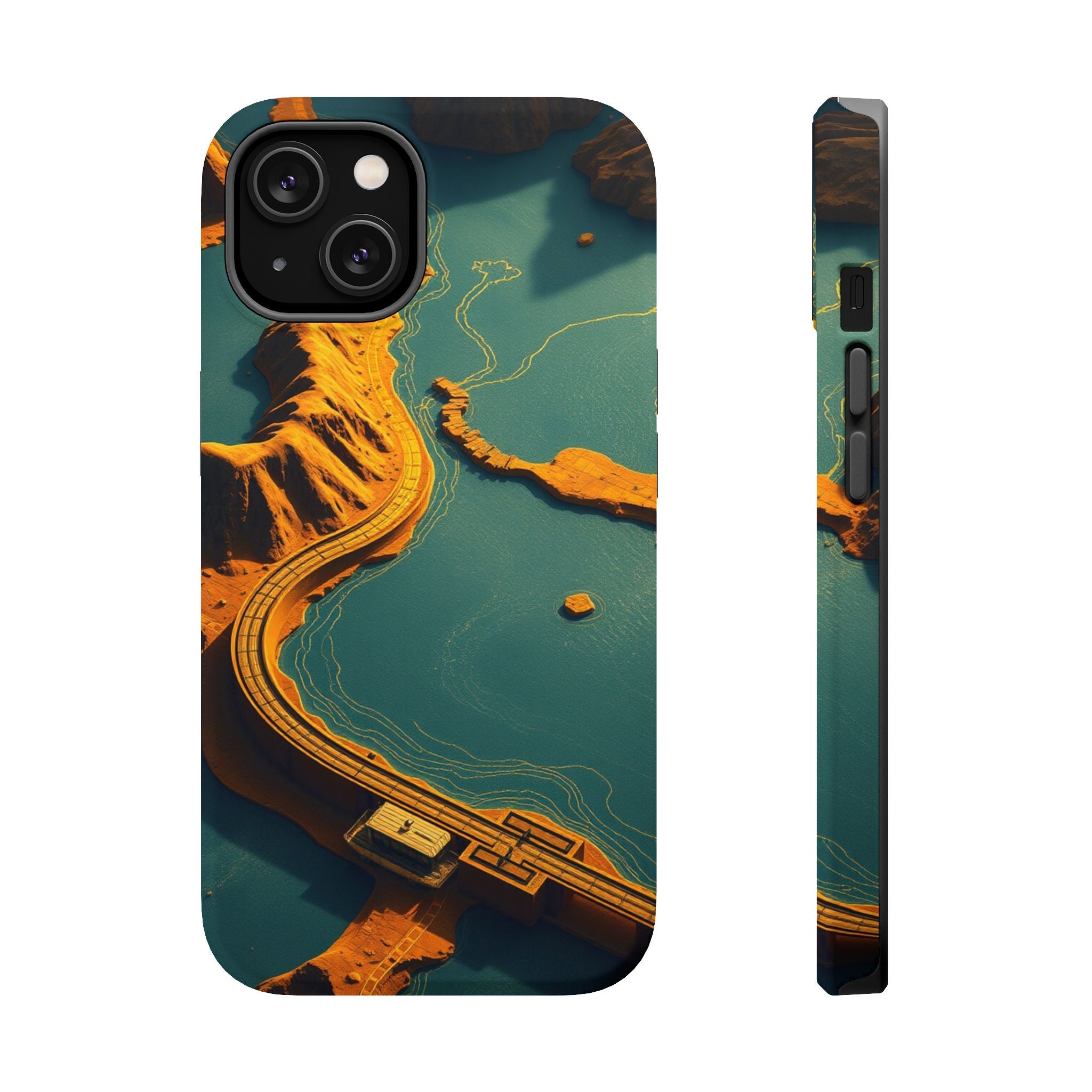 iPhone Vibrant River Delta Aerial Design Slim Everyday iPhone Designer · iPhone