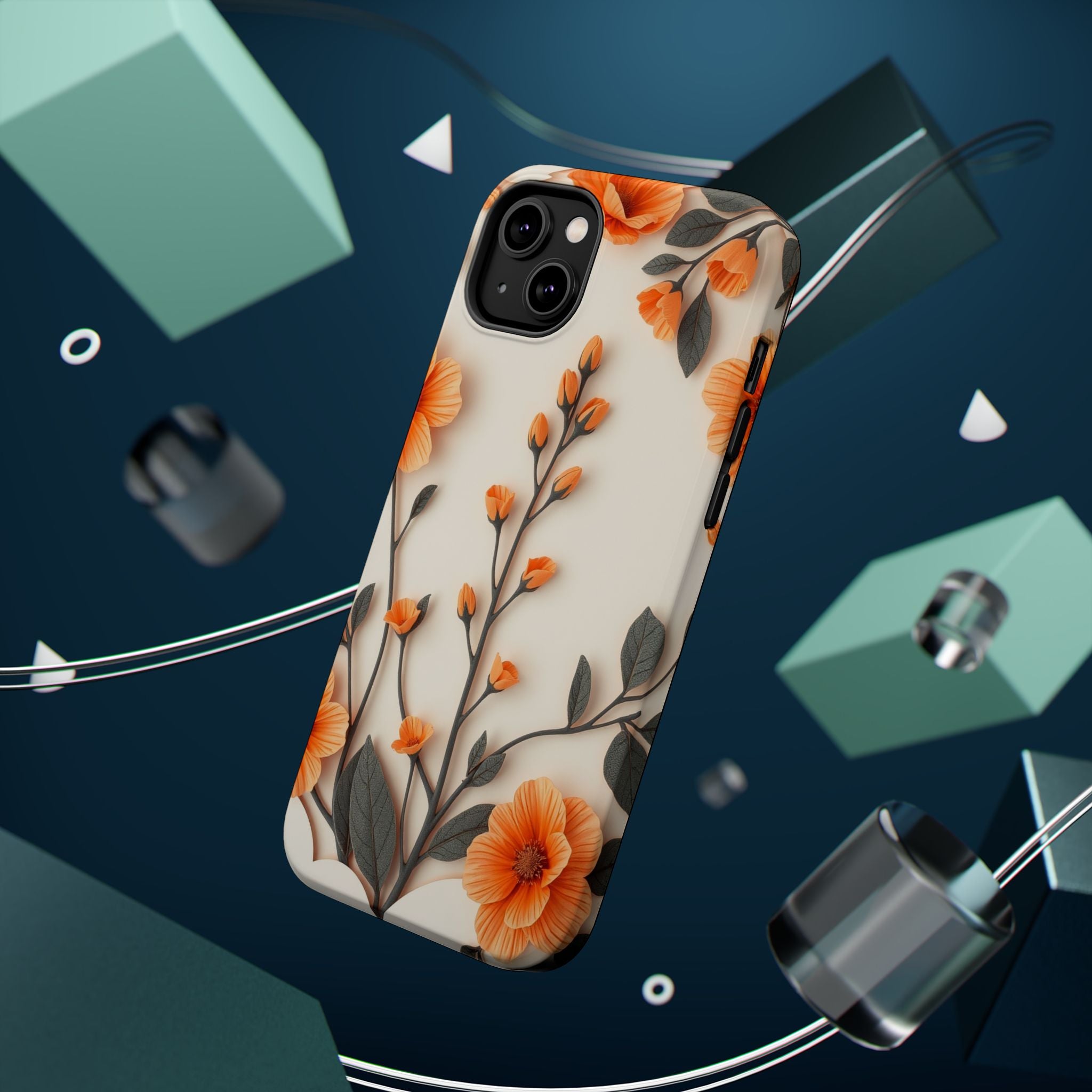 iPhone Vintage Botanical Print Paper Cut Art Slim iPhone Everyday · iPhone Case