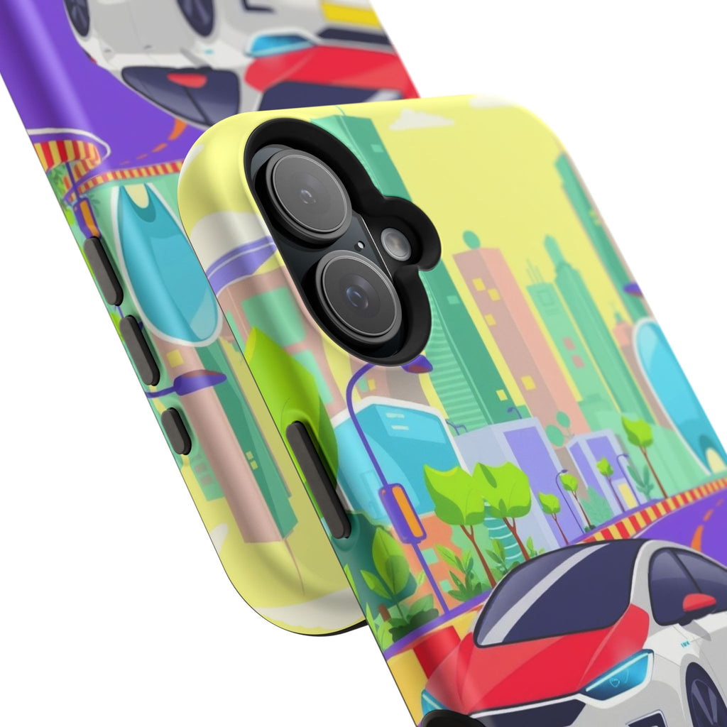 iPhone Electric Car Future Kids Fun Phone Case Gift Slim Snap Case · iPhone Case