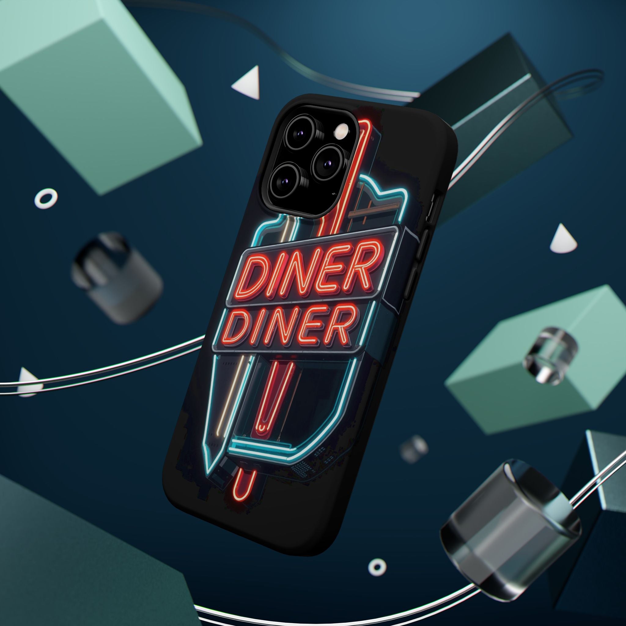 iPhone Neon Diner Sign Electric Art Slim Everyday Designer Case · iPhone Case
