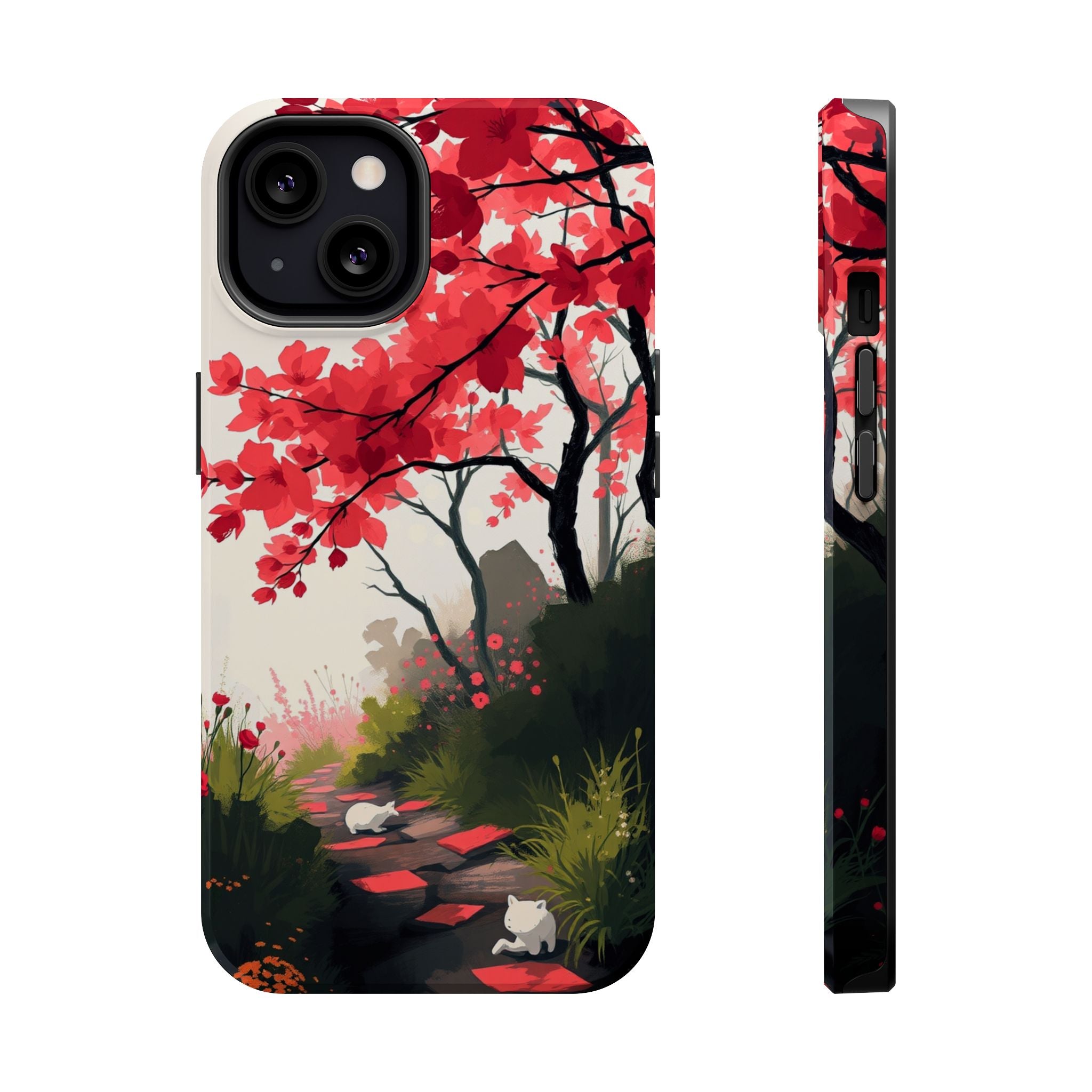 iPhone Blossom Trail Oil Painting Impressionist Soft iPhone Finish · iPhone Case