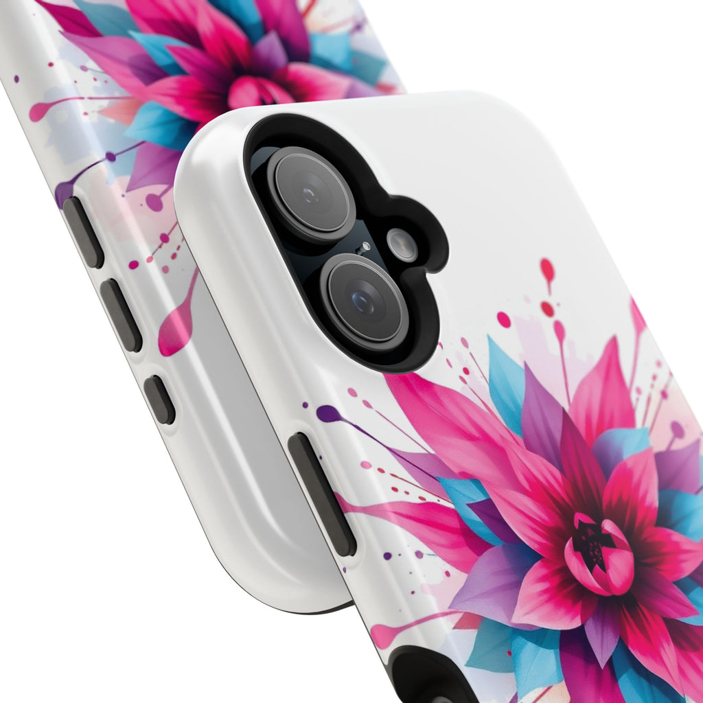 iPhone Floral Watercolor Splash Electric Art Slim iPhone Everyday · iPhone Case