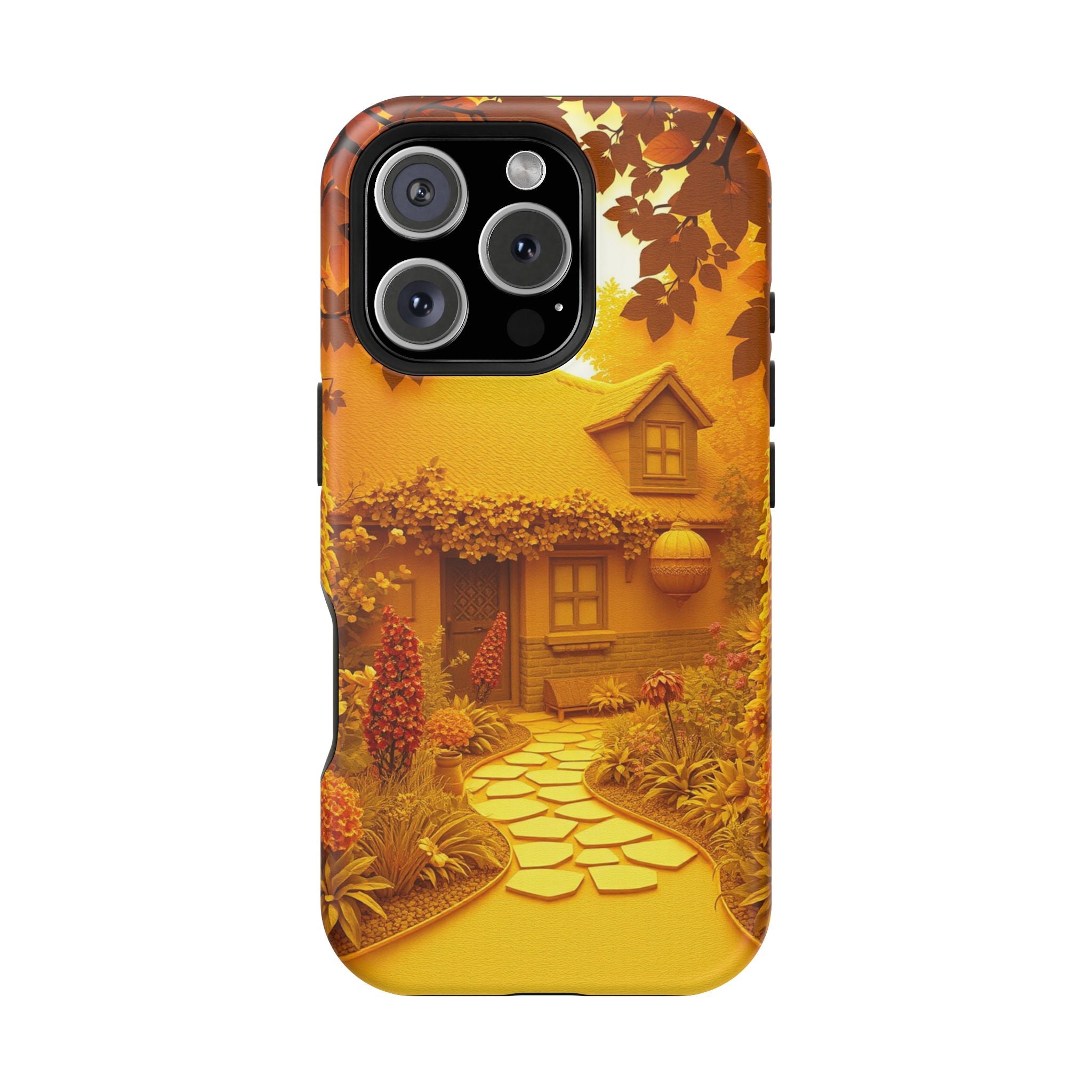 iPhone Vibrant Cottage Garden Design Slim Everyday Designer Case · iPhone Case