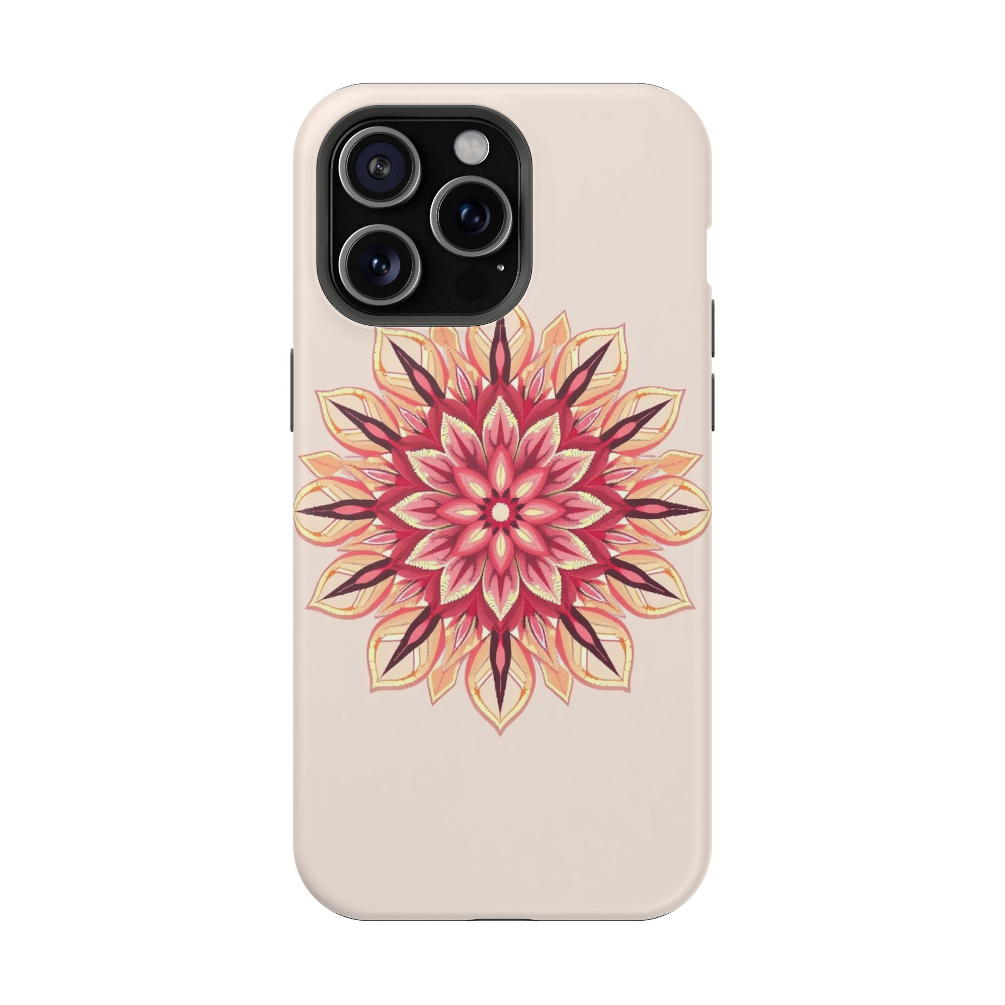 iPhone Floral Mandala Pixel Art -Bit Slim Everyday Designer Case · iPhone Case