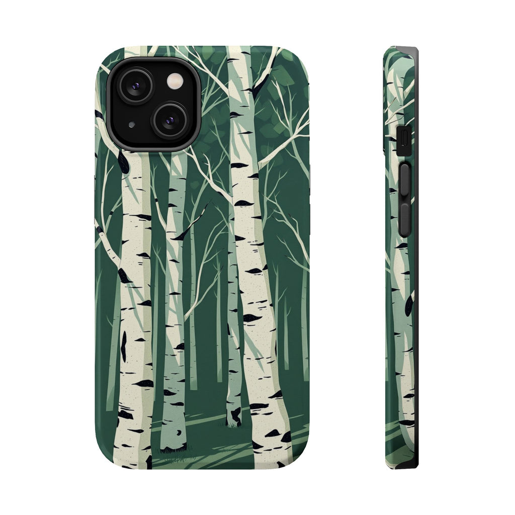 iPhone Birch Grove Abstract Geometric Slim Everyday Designer Case · iPhone Case