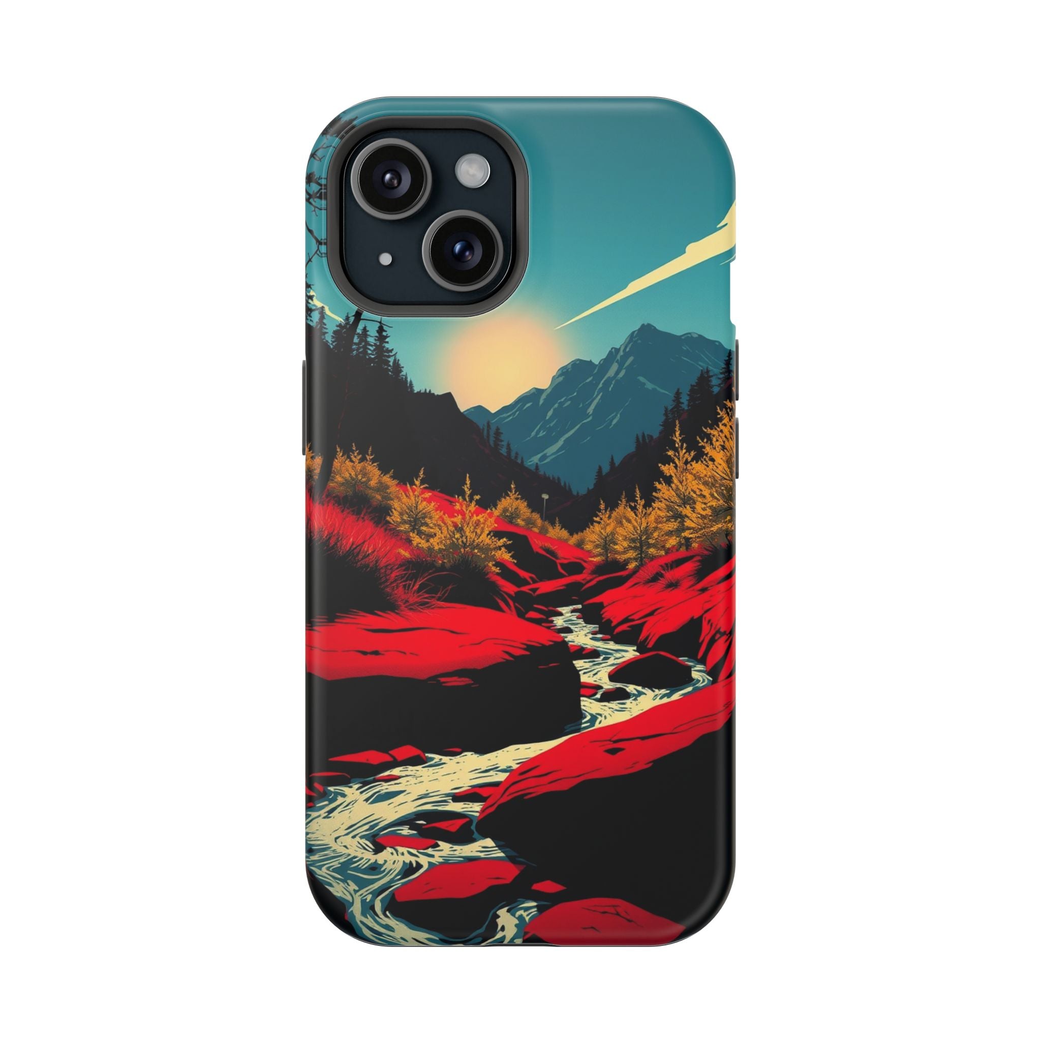 iPhone Earthy Spring Creek Design Bold Modern Everyday Snap Case · iPhone Case