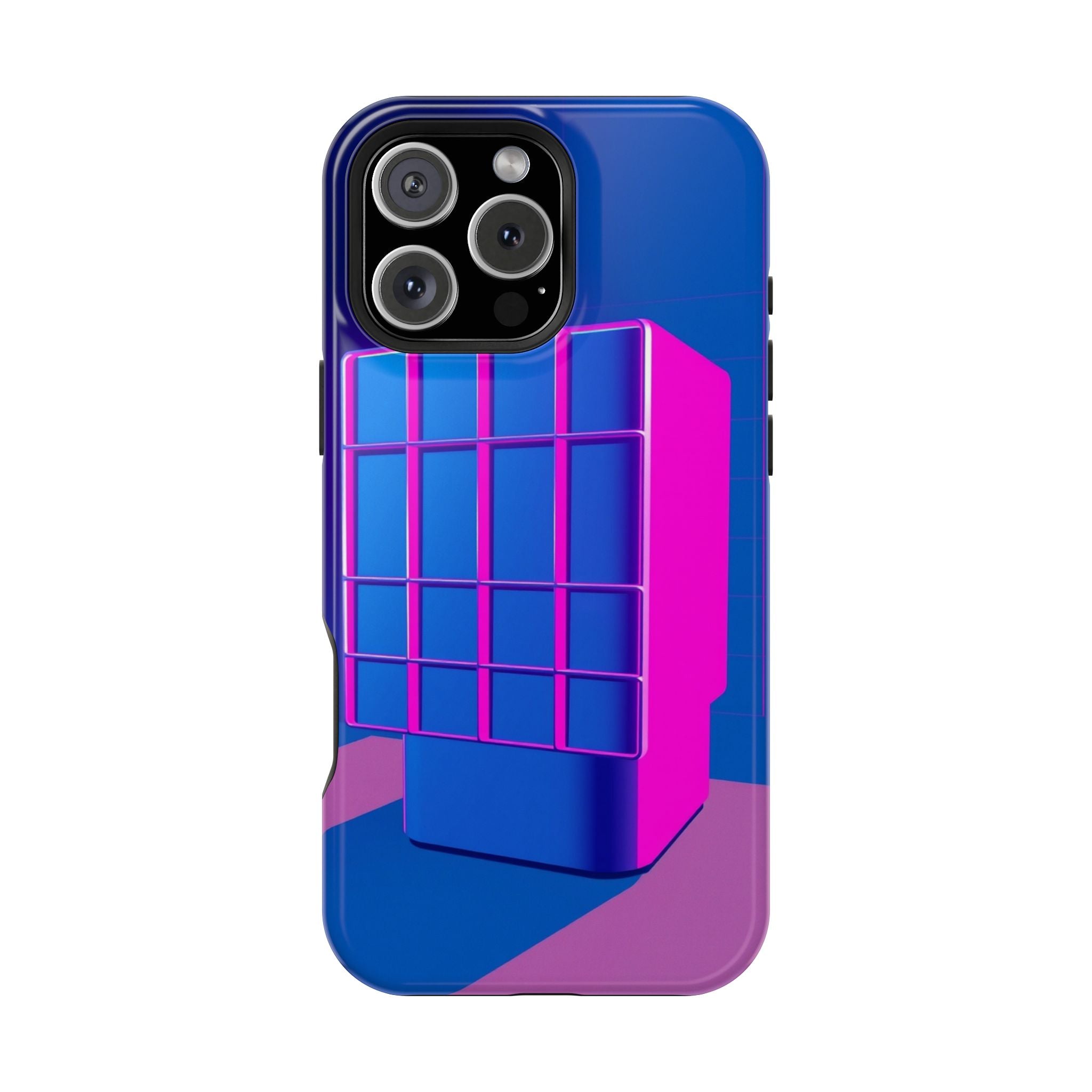 iPhone Earthy 80s Grid Synthwave Design Slim Everyday Designer Case · iPhone Cas