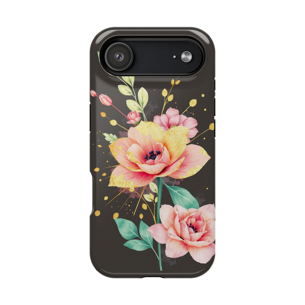 iPhone Earthy Floral Watercolor Splash Design Clean iPhone 14 Minimal · iPhone C