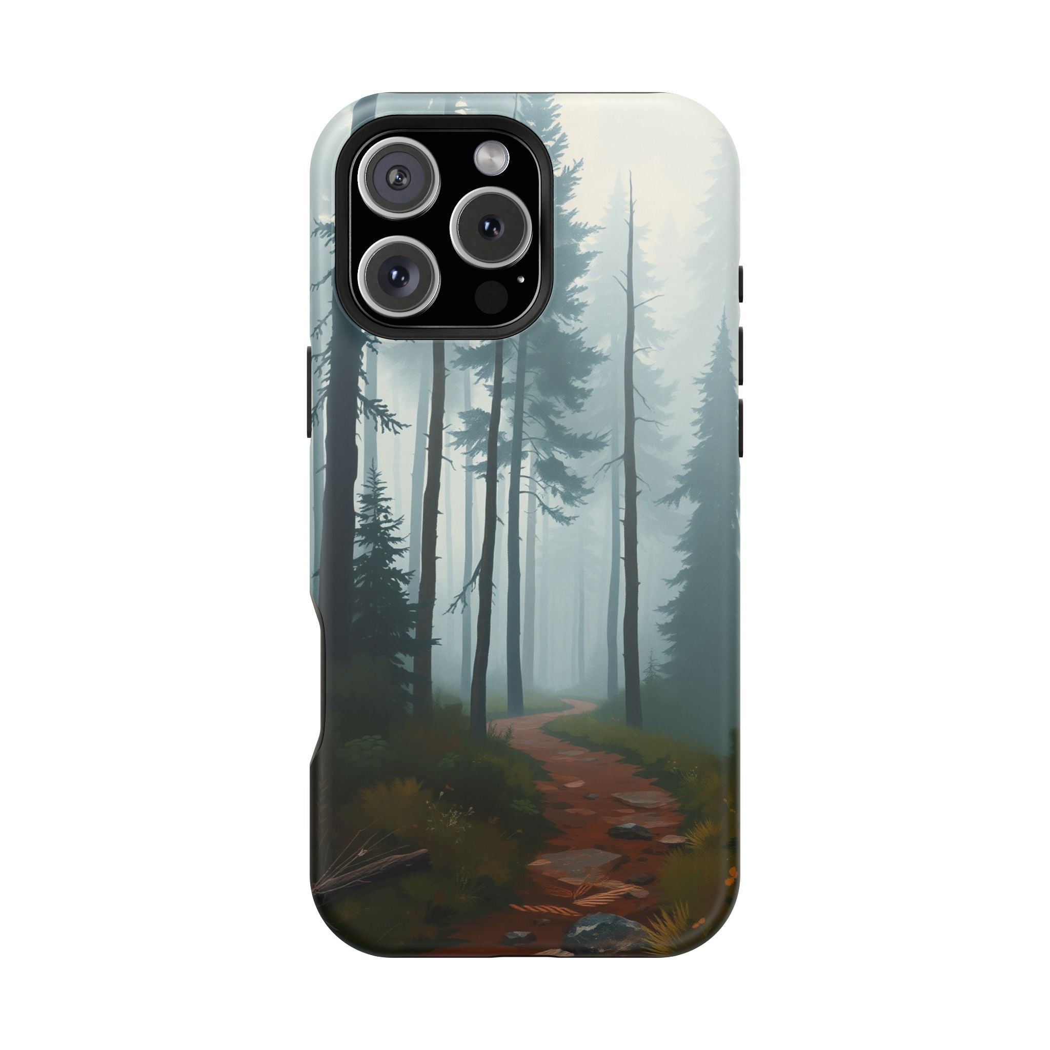 iPhone Serene Misty Forest Path Design Slim Everyday Designer Case · iPhone Case