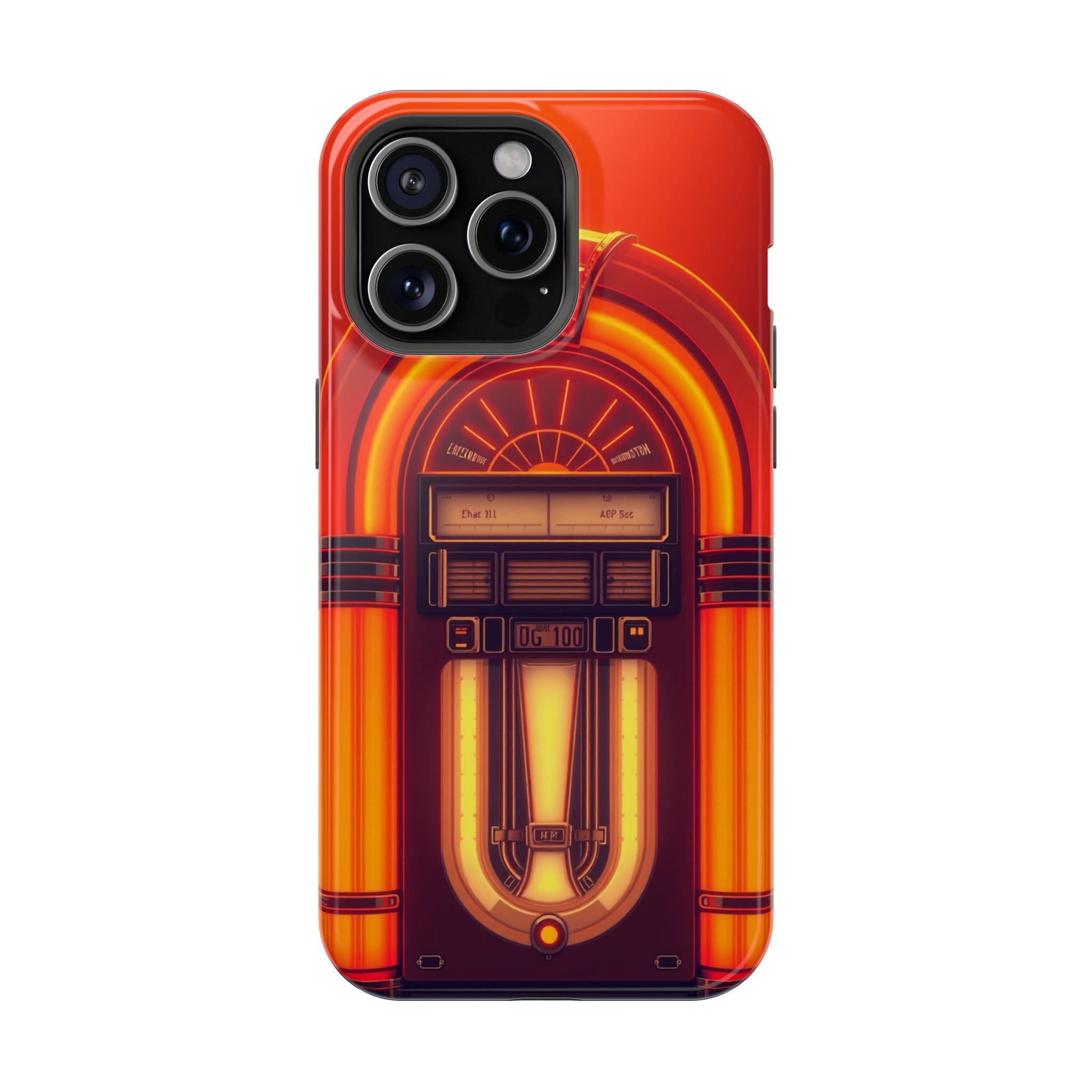 iPhone Jukebox Glow Neon Cyberpunk Bold Modern Everyday Snap Case · iPhone Case