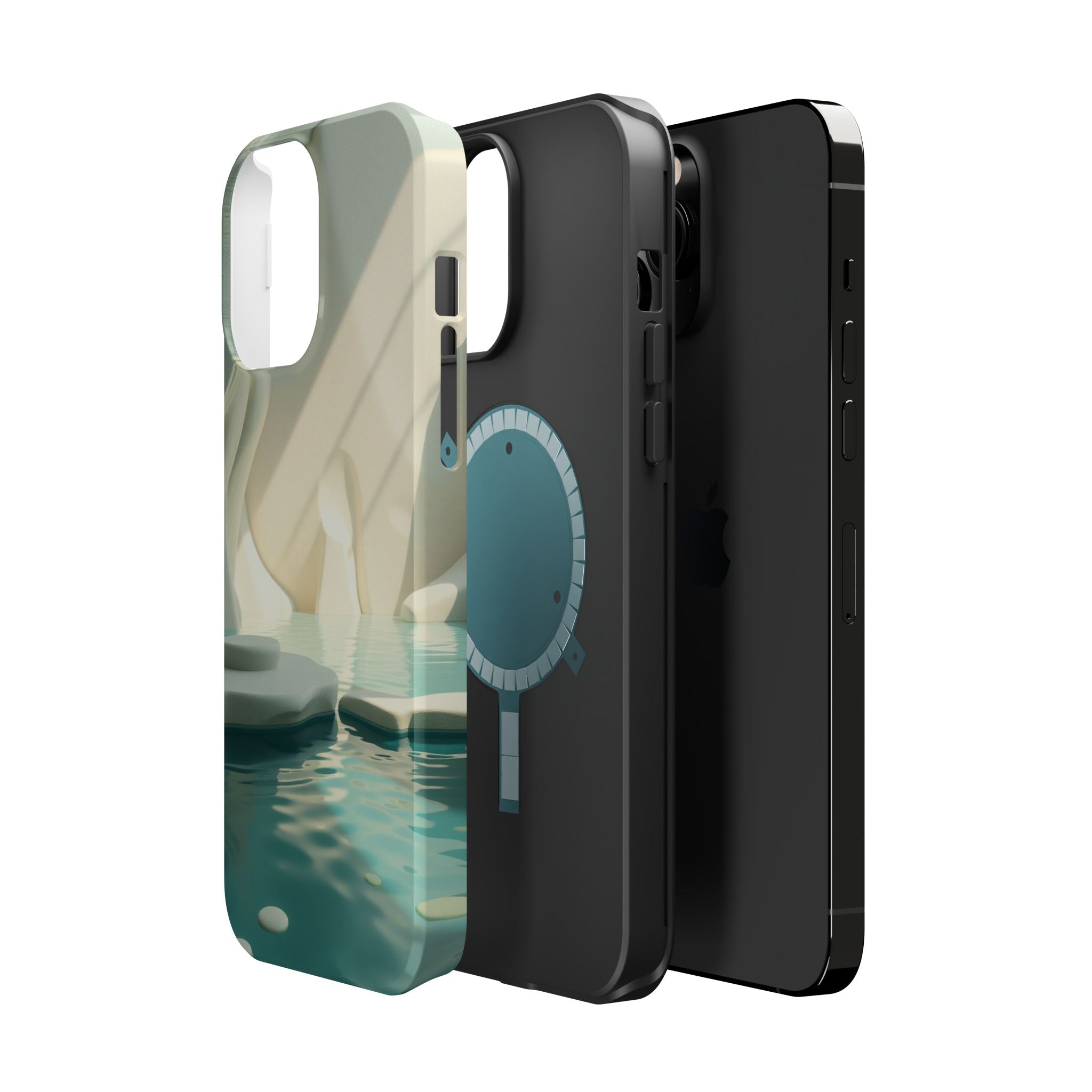 iPhone Tidal Pool 3D Digital Slim Everyday Designer Case · iPhone Case