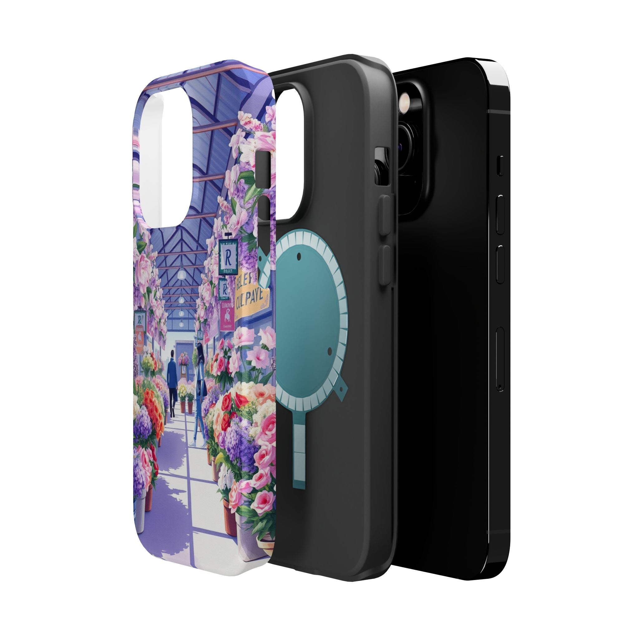 iPhone Flower Market Cinematic Art Clean Minimal Snap Cas Slim Snap Case · iPhon