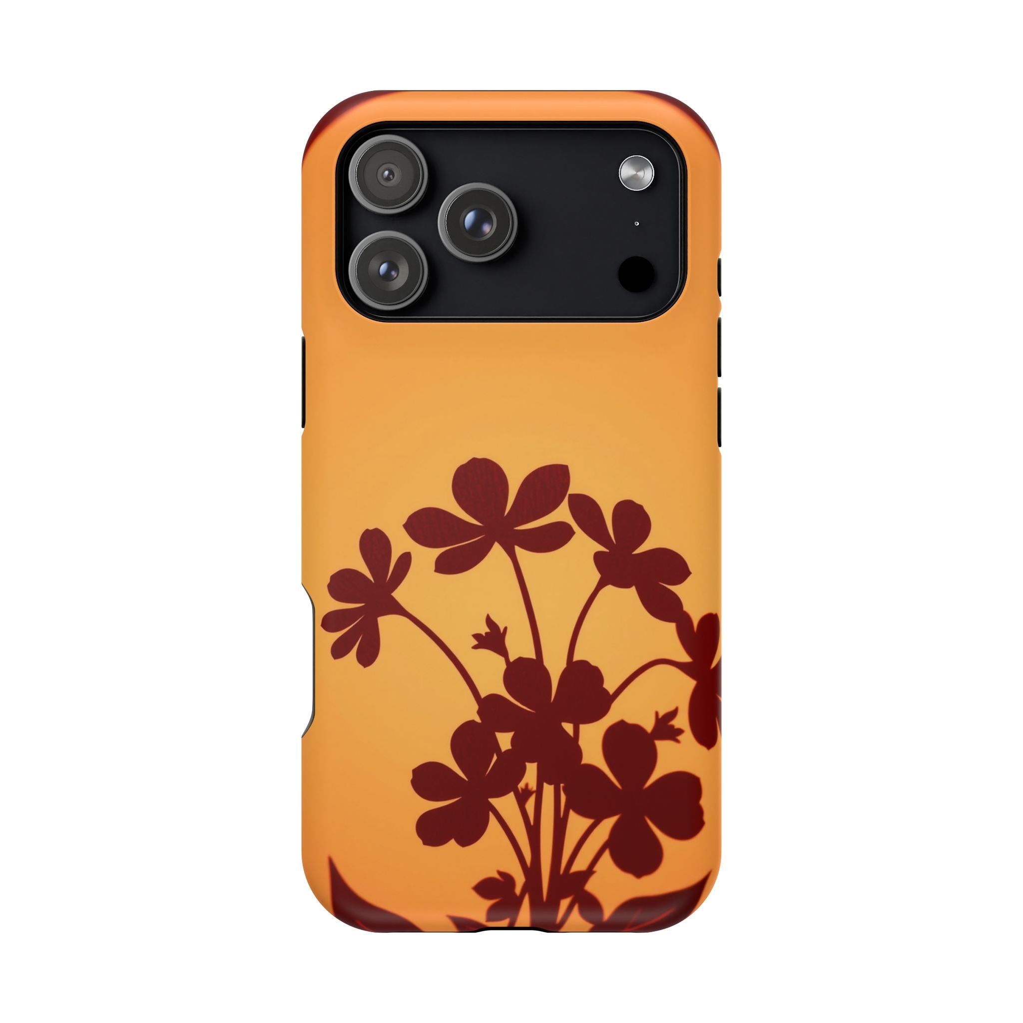 iPhone Floral Silhouette Electric Art Slim Everyday Designer Case · iPhone Case