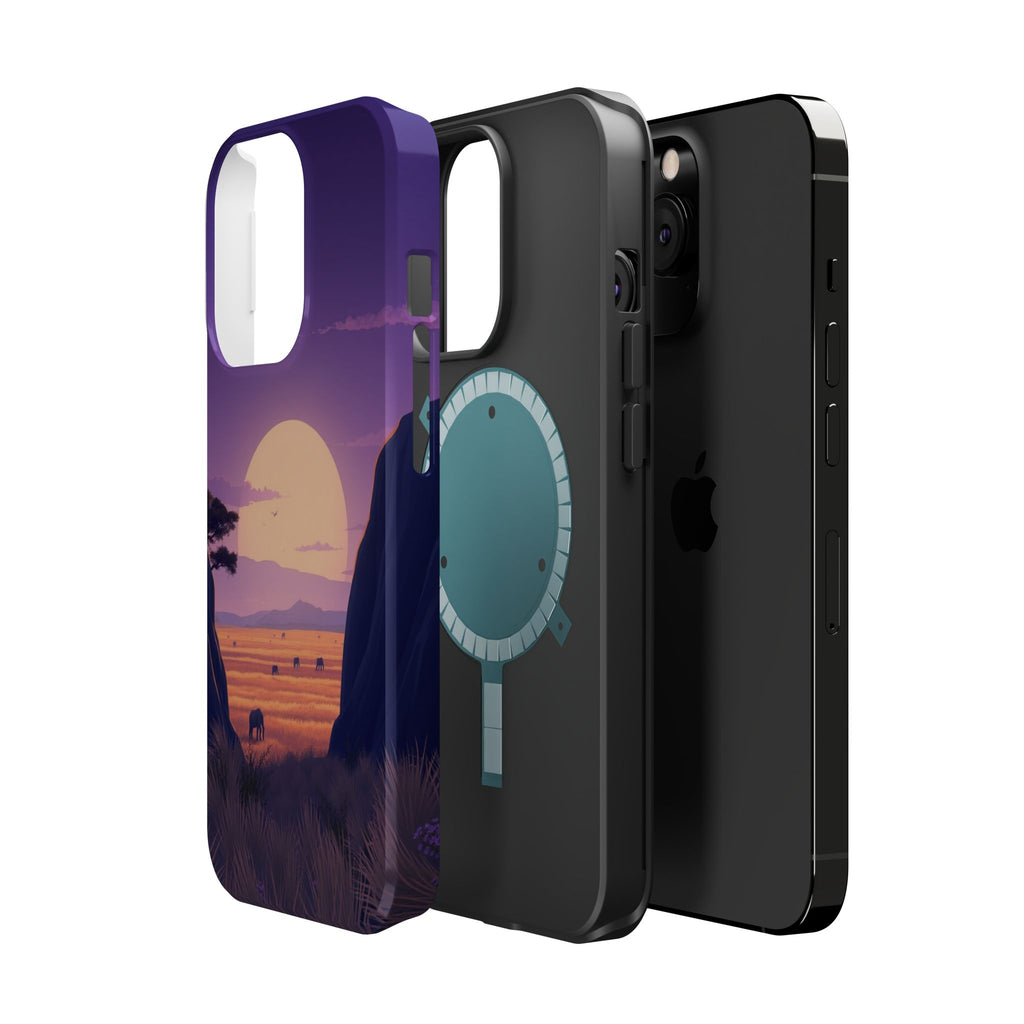 iPhone Lavender And Pearl Savanna Horizon Slim iPhone 18 Everyday · iPhone Case