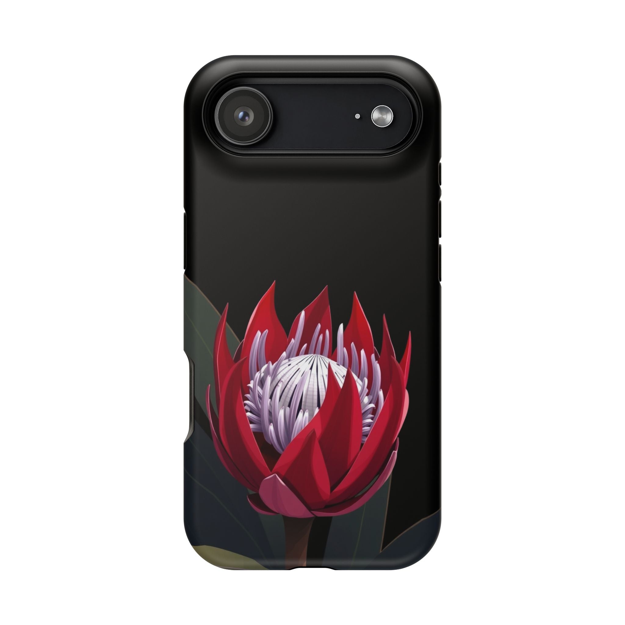 iPhone Black And Crimson Protea Bold Slim Everyday Designer Case · iPhone Case