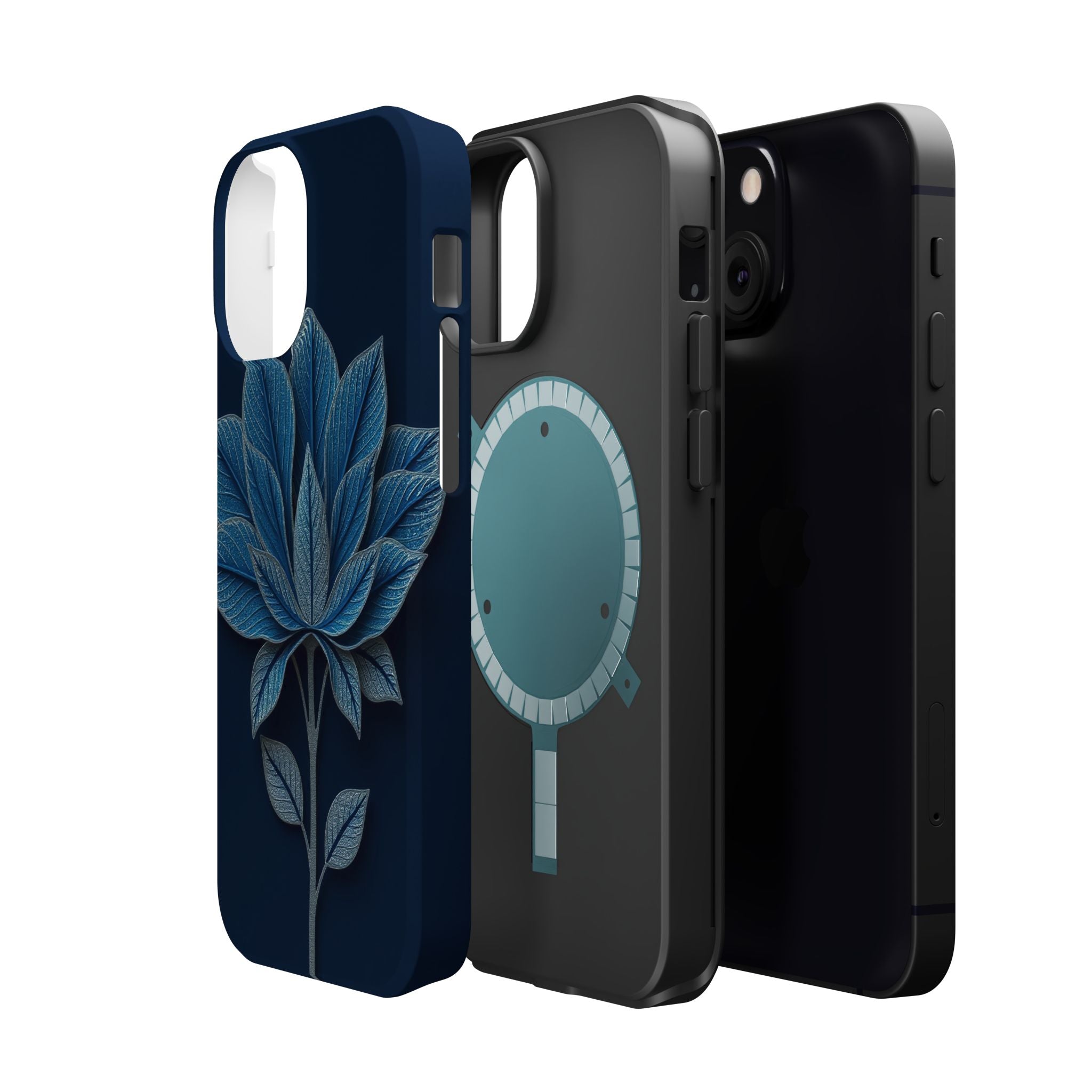 iPhone Night Bloomer Paper Cut Art Bold Modern Everyday Snap Case · iPhone Case